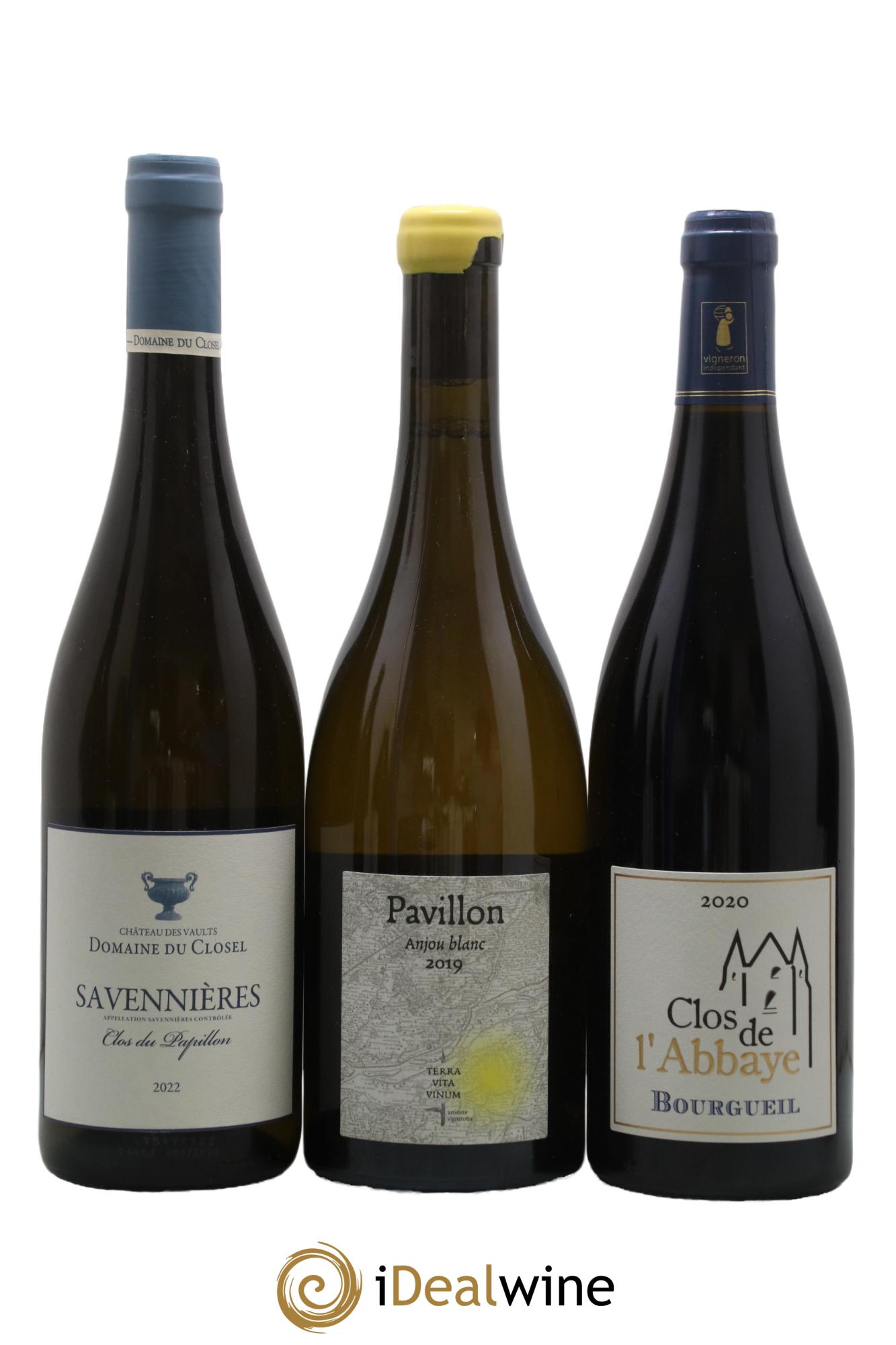 Assortiment de vins d'Anjou noir - Saumur - Bourgueil N°3 - Lot of 6 bottles - 1