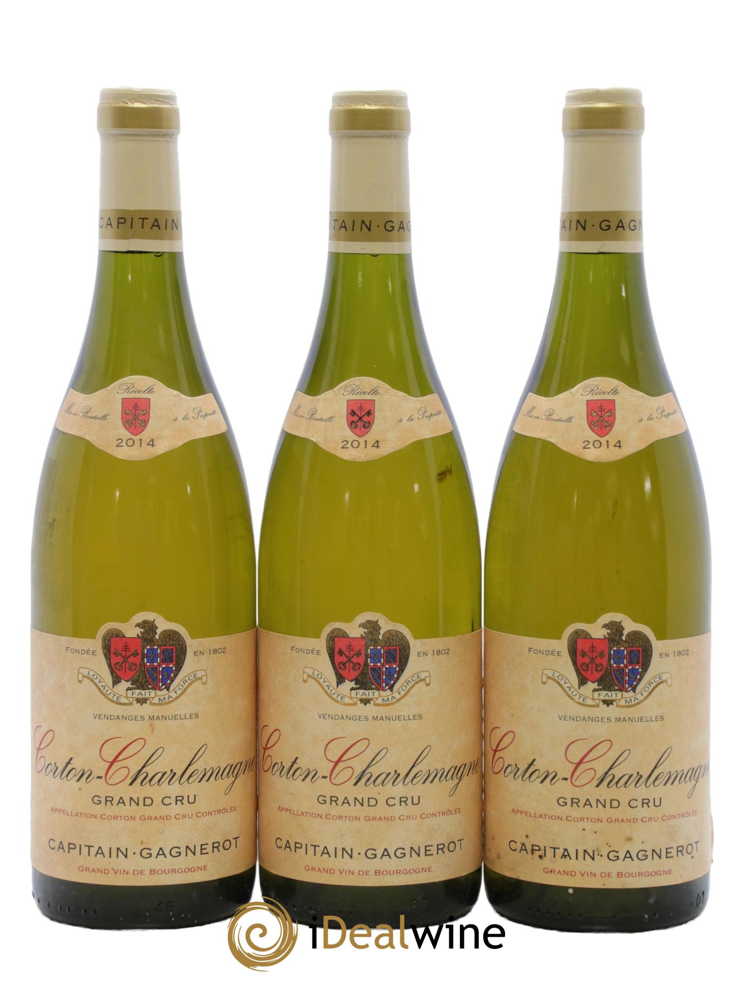 Corton-Charlemagne Grand Cru Capitain-Gagnerot 2014 - Lot de 3 bouteilles - 0