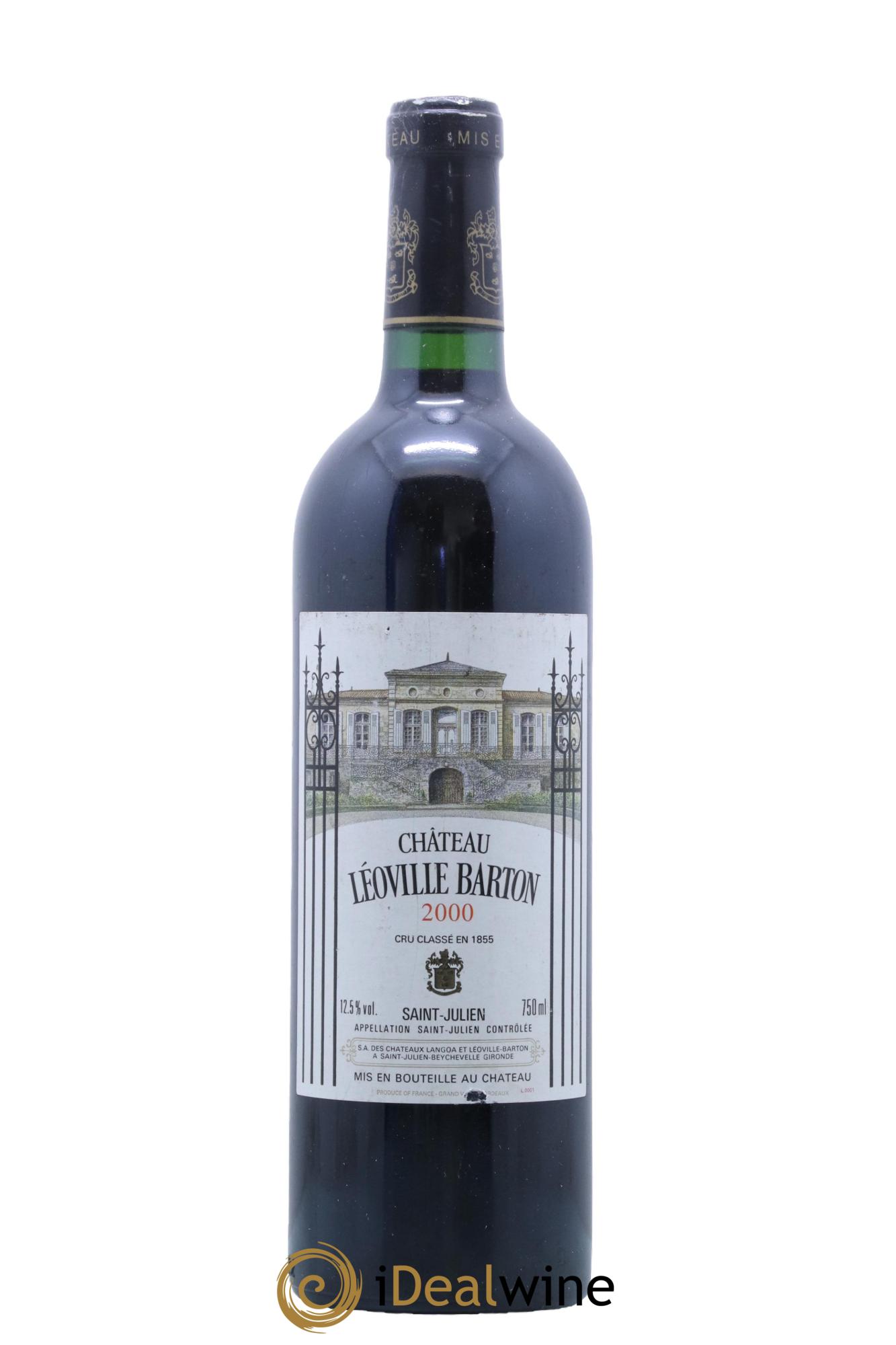 Château Léoville Barton 2ème Grand Cru Classé 2000 - Lot de 1 bouteille - 0