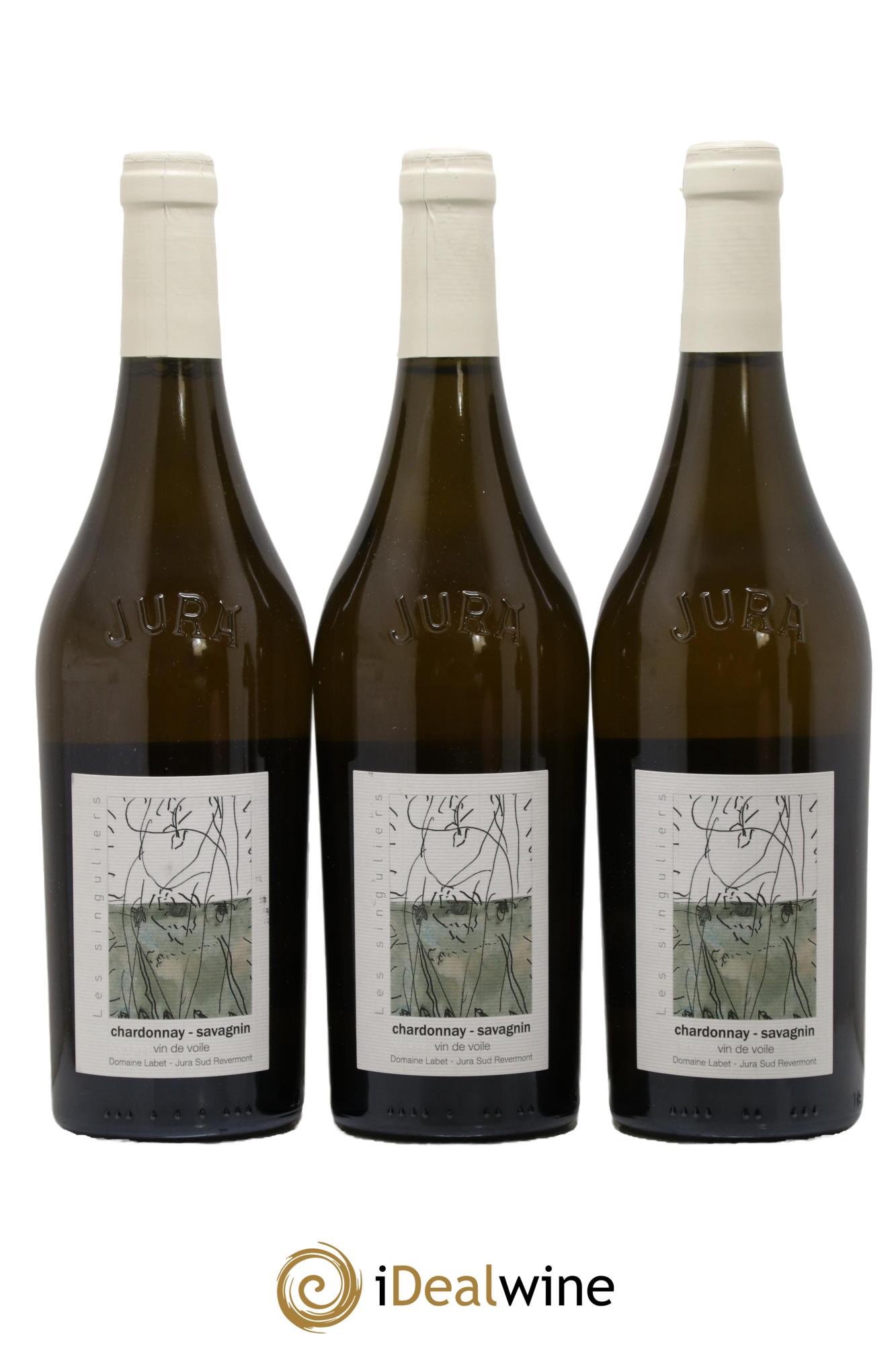 Côtes du Jura Vin de Voile Chardonnay-Savagnin cuvée de garde Romain - Julien - Charline Labet 2020 - Lotto di 3 bottiglie - 0