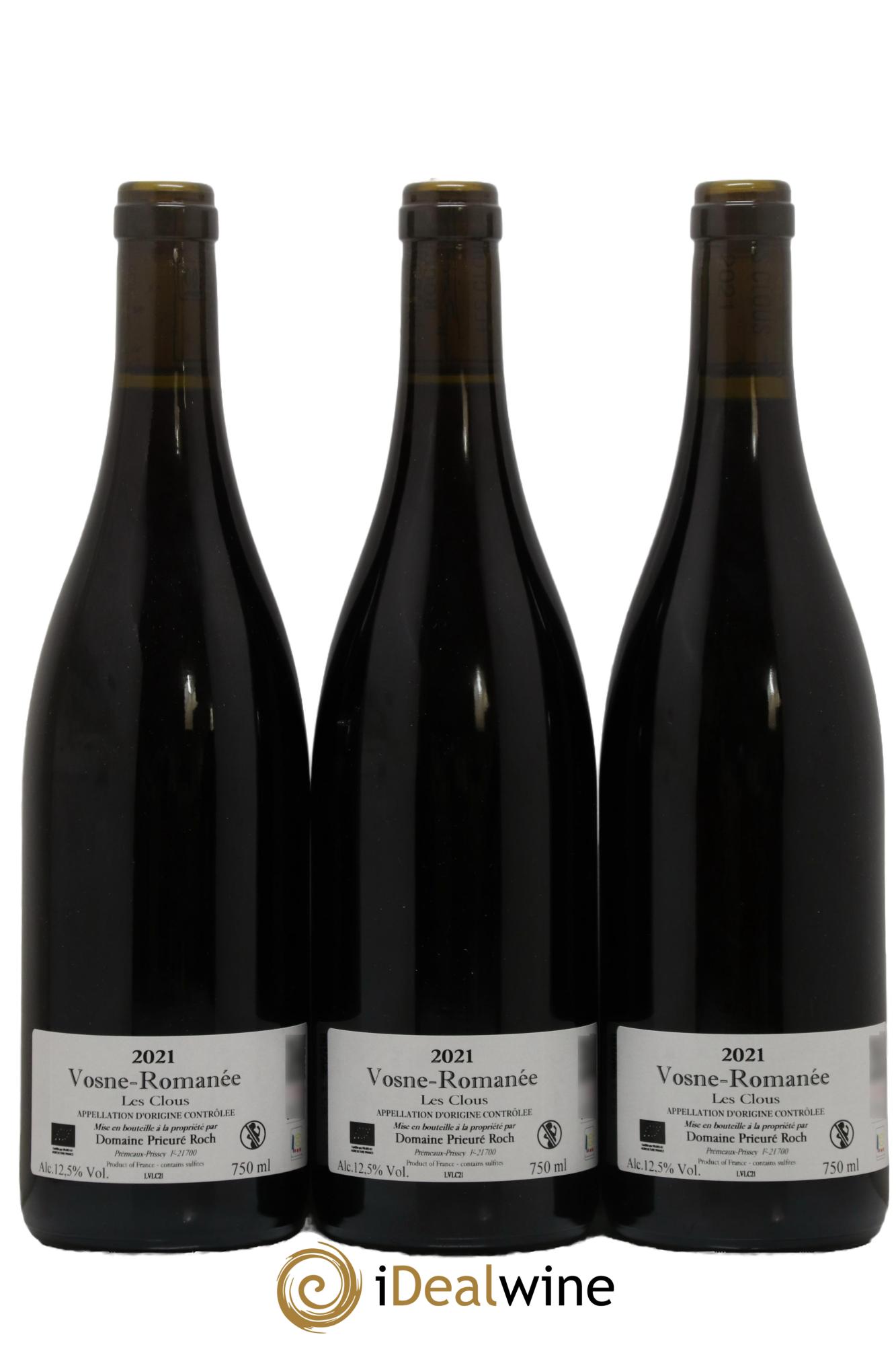 Vosne-Romanée Les Clous Prieuré Roch 2021 - Lotto di 3 bottiglie - 1