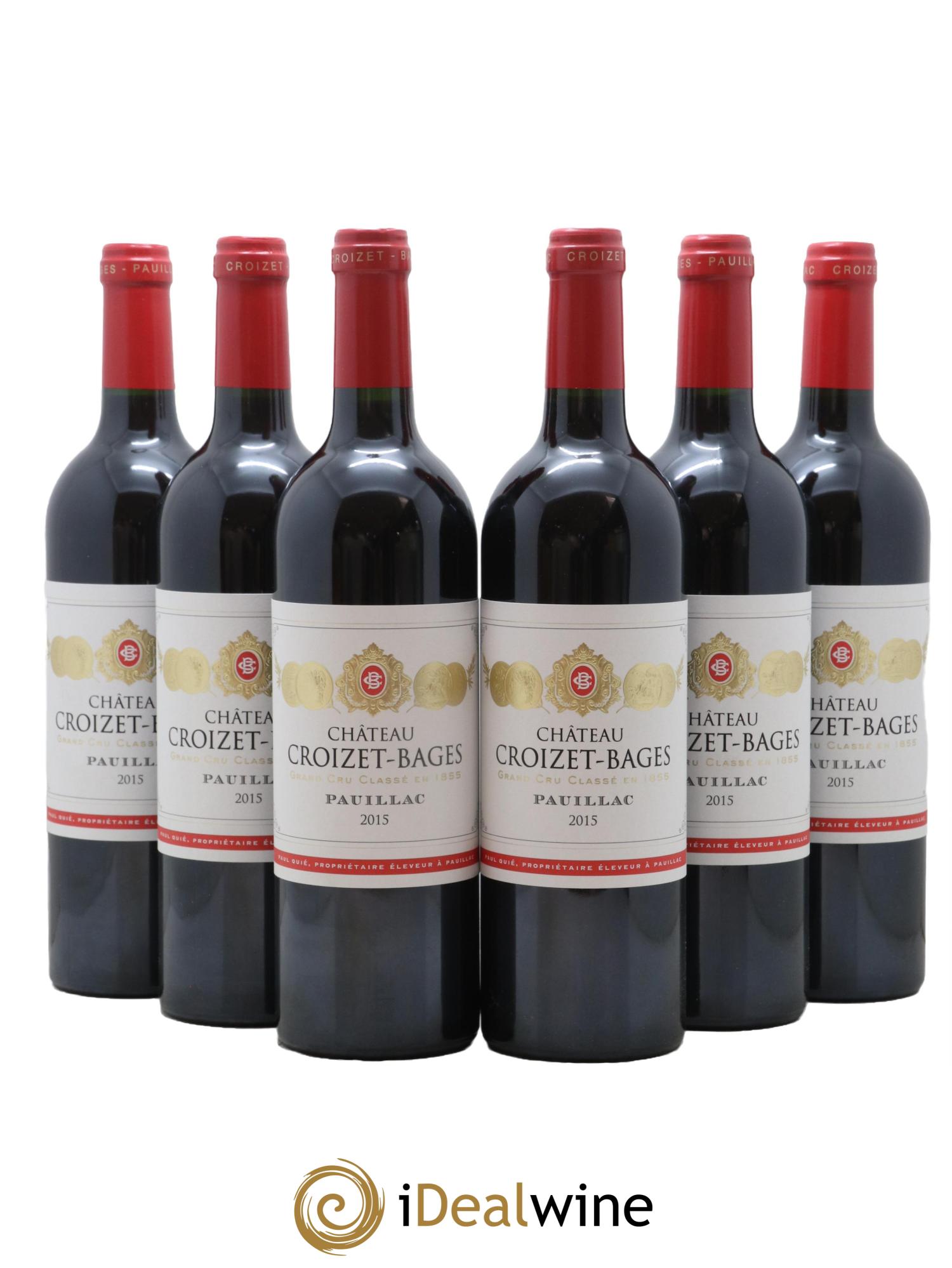 Château Croizet Bages 5ème Grand Cru Classé 2015 - Lot de 6 bouteilles - 0