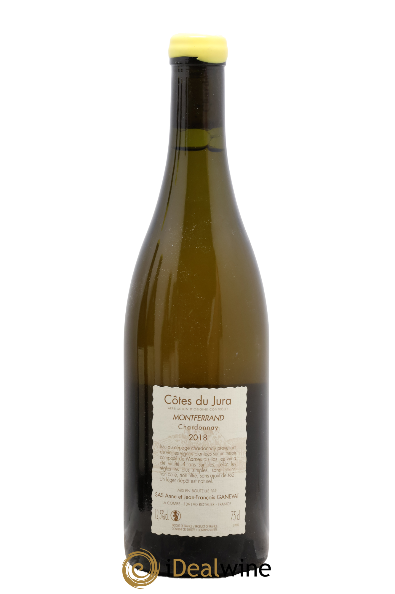 Vin de France Montferrand chardonnay Anne et Jean François Ganevat 2018 - Lot de 1 bouteille - 1