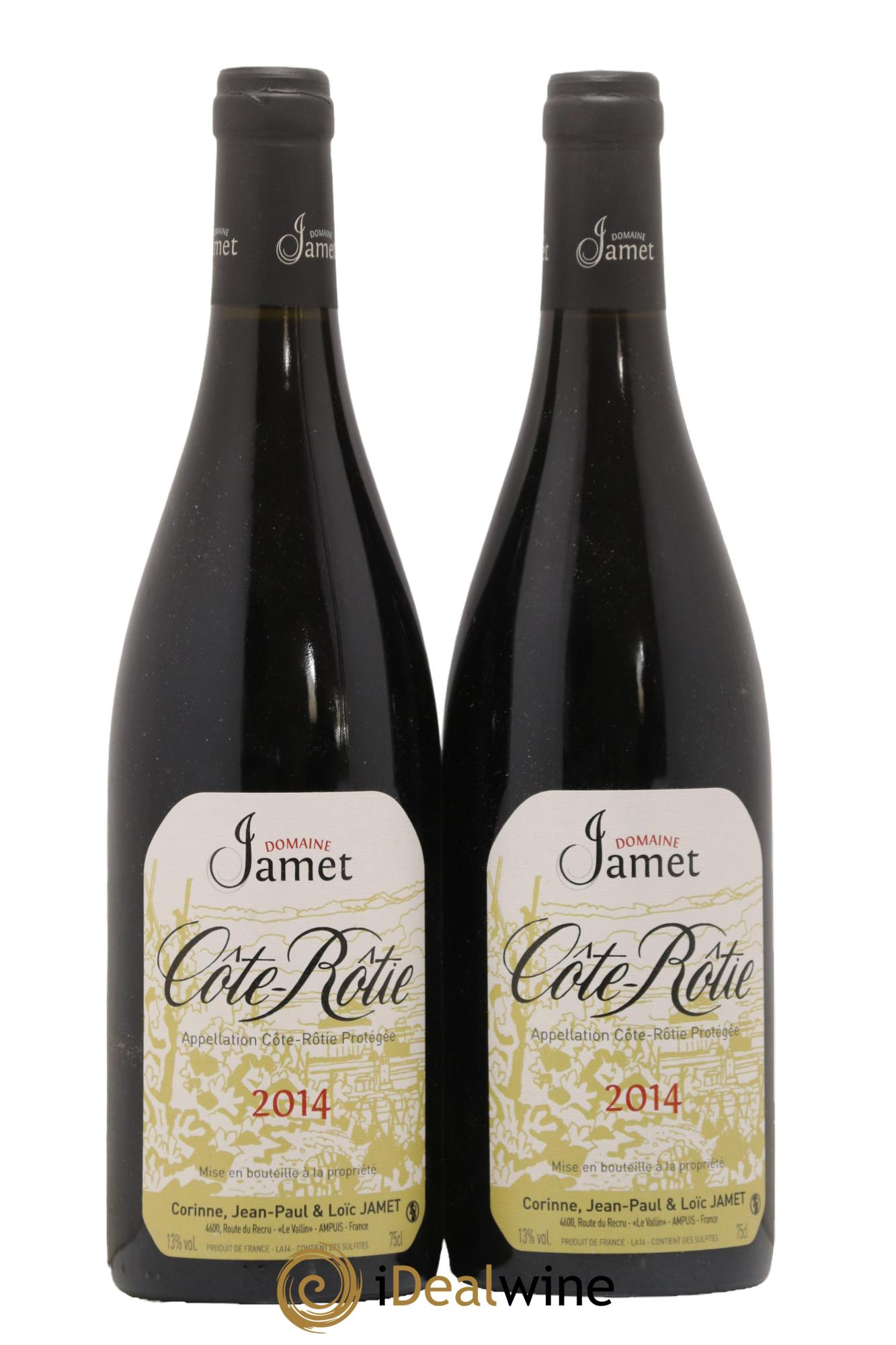 Côte-Rôtie Jamet (Domaine) 2014 - Lot de 2 bouteilles - 0