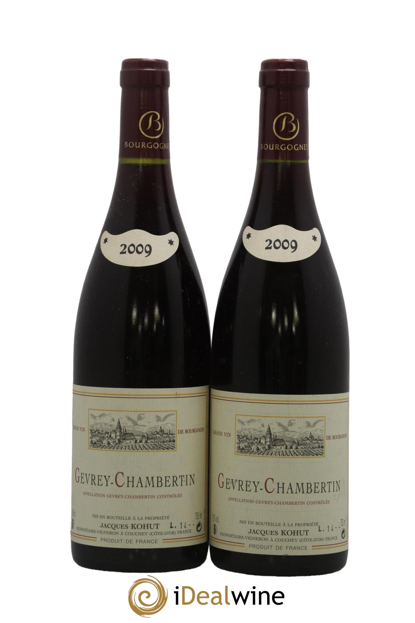 Gevrey-Chambertin Jacques Kohut 2009 - Lot of 2 bottles - 0