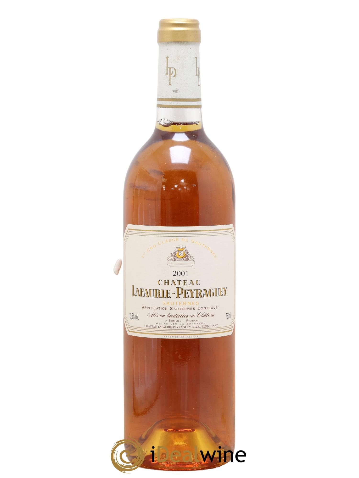 Château Lafaurie-Peyraguey 1er Grand Cru Classé 2001 - Lotto di 1 bottiglia - 0