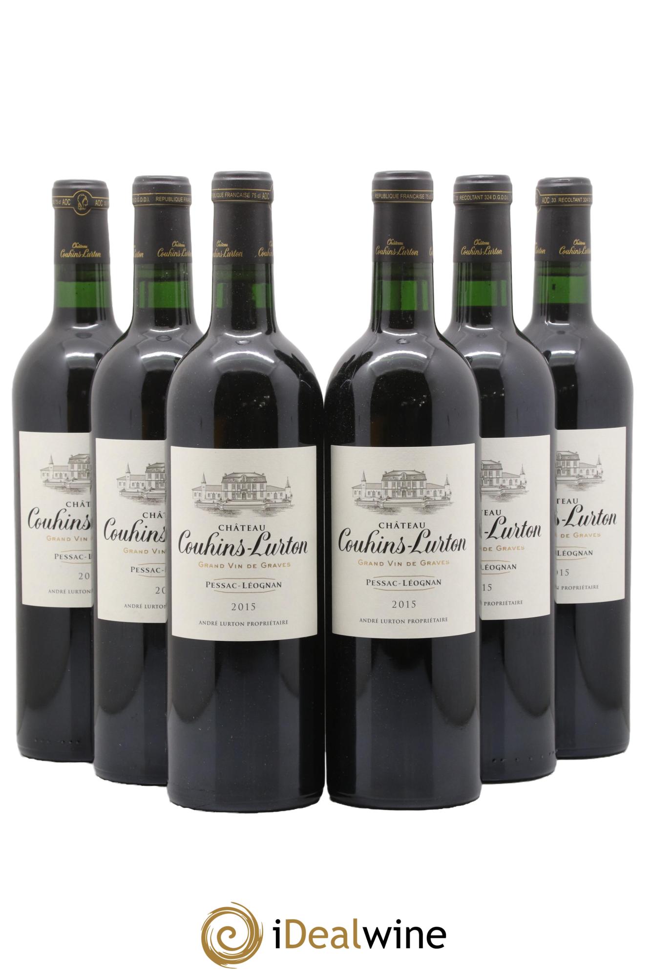 Château Couhins-Lurton 2015 - Lot de 6 bouteilles - 0
