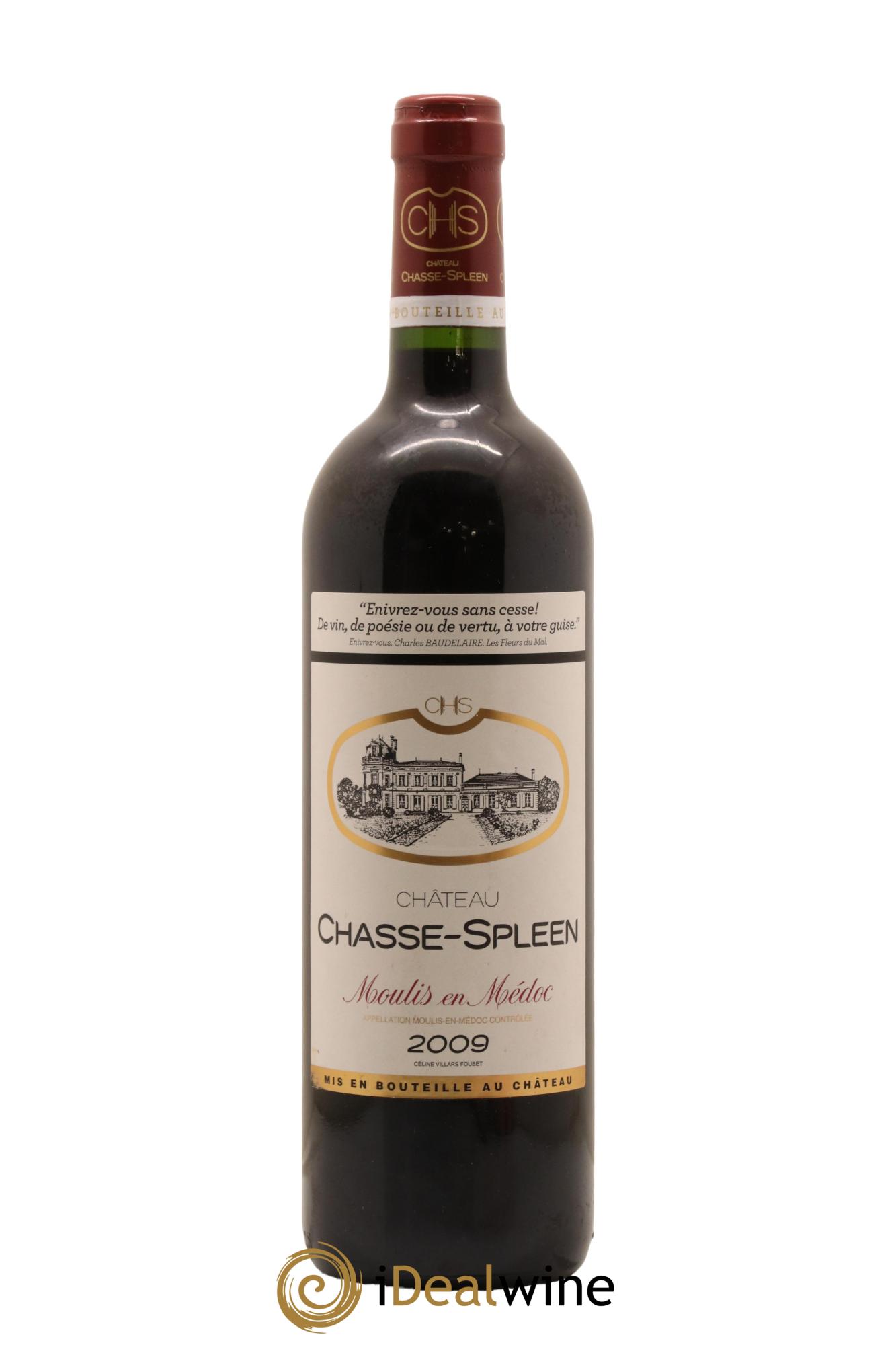 Château Chasse Spleen 2009 - Lot de 1 bouteille - 0