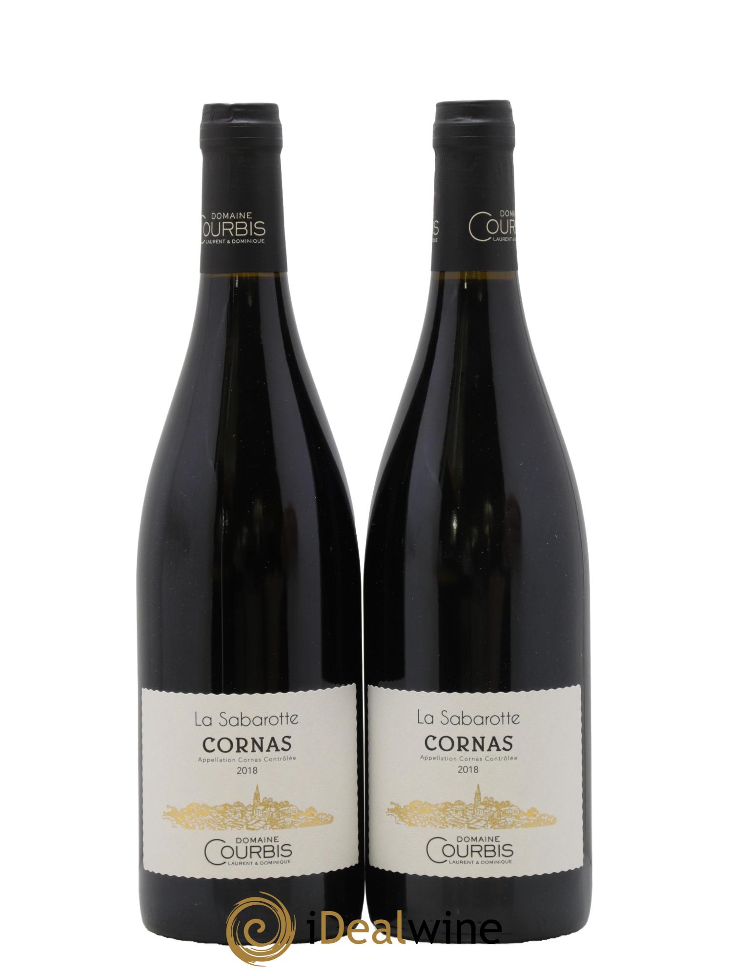 Cornas La Sabarotte Courbis 2018 - Lot of 2 bottles - 0