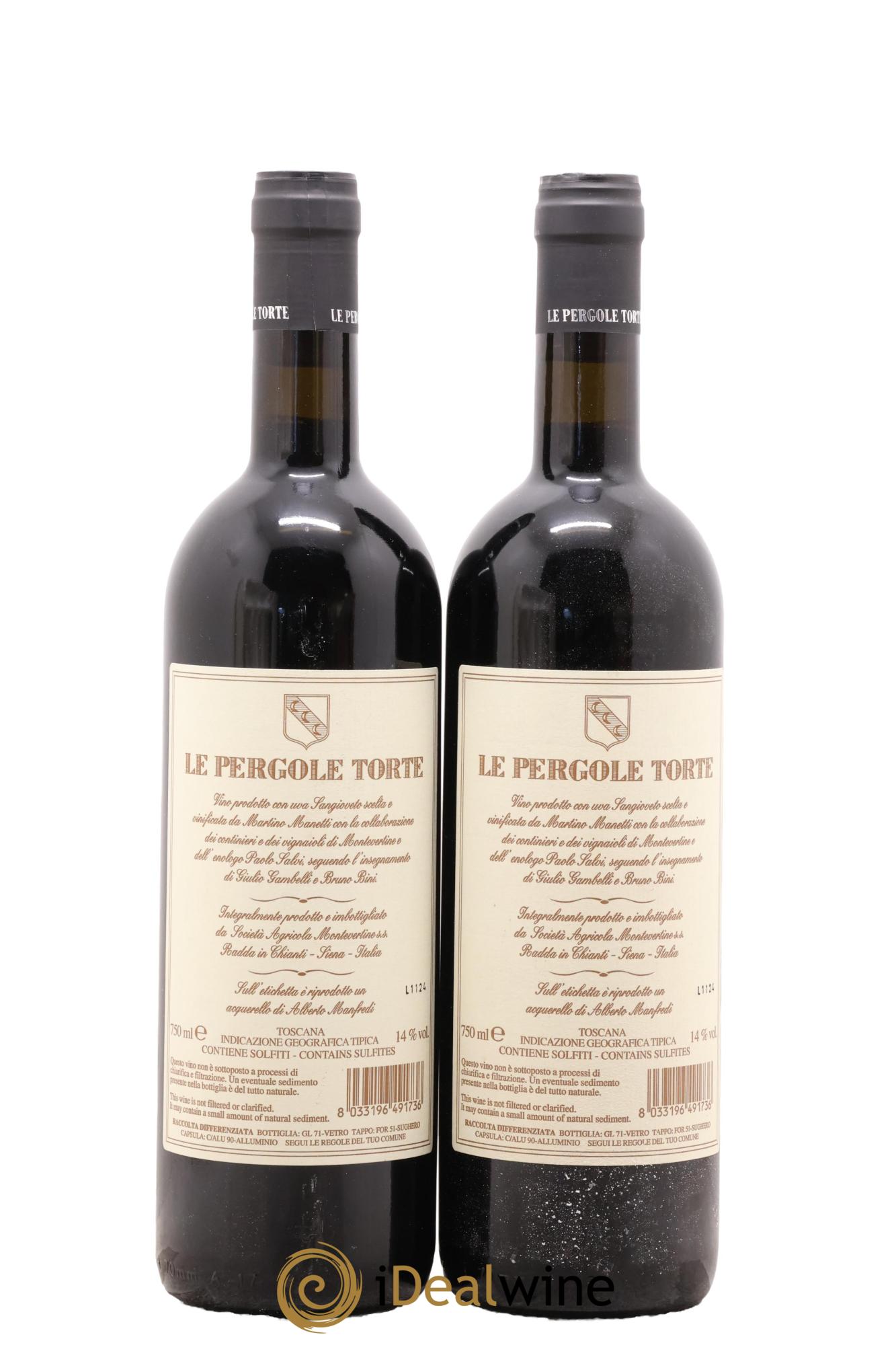 Toscana IGT Montevertine Le Pergole Torte Cuvée Spéciale Sergio Manetti Famille Manetti 2021 - Lot de 2 bouteilles - 1
