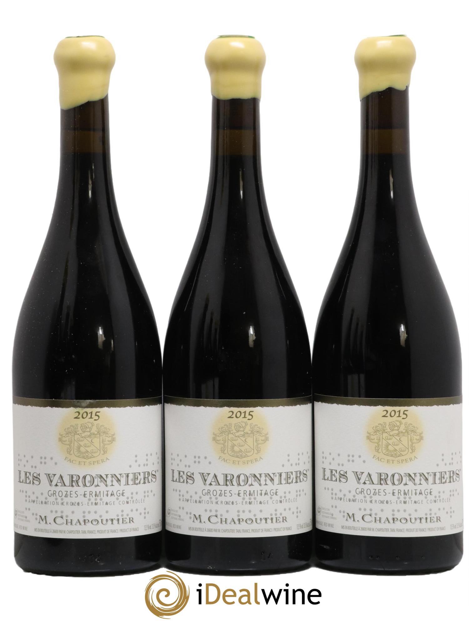 Crozes-Hermitage Les Varonniers Chapoutier 2015 - Lot de 6 bouteilles - 2