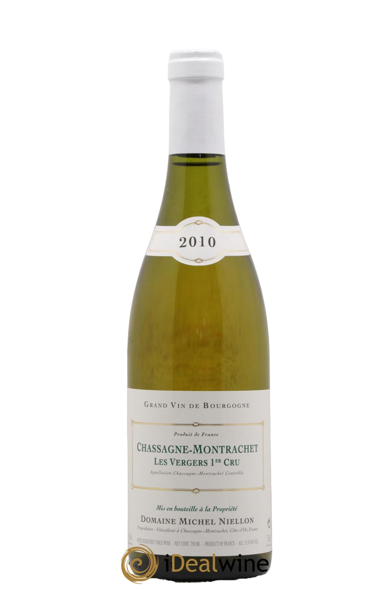 Chassagne-Montrachet 1er Cru Les Vergers Michel Niellon (Domaine) 2010 - Lot de 1 bouteille - 0