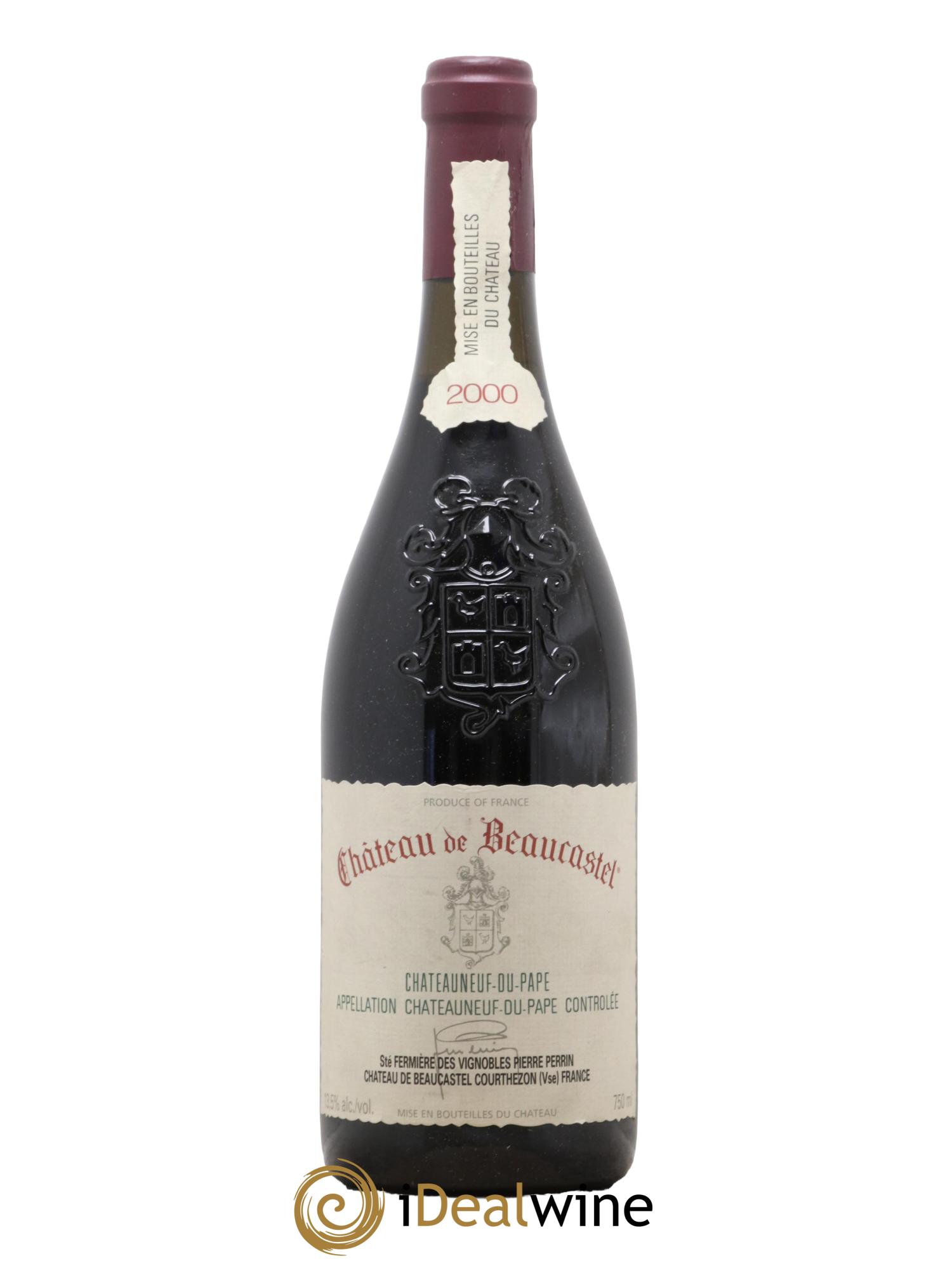 Châteauneuf-du-Pape Château de Beaucastel Famille Perrin 2000 - Lot de 1 bouteille - 0