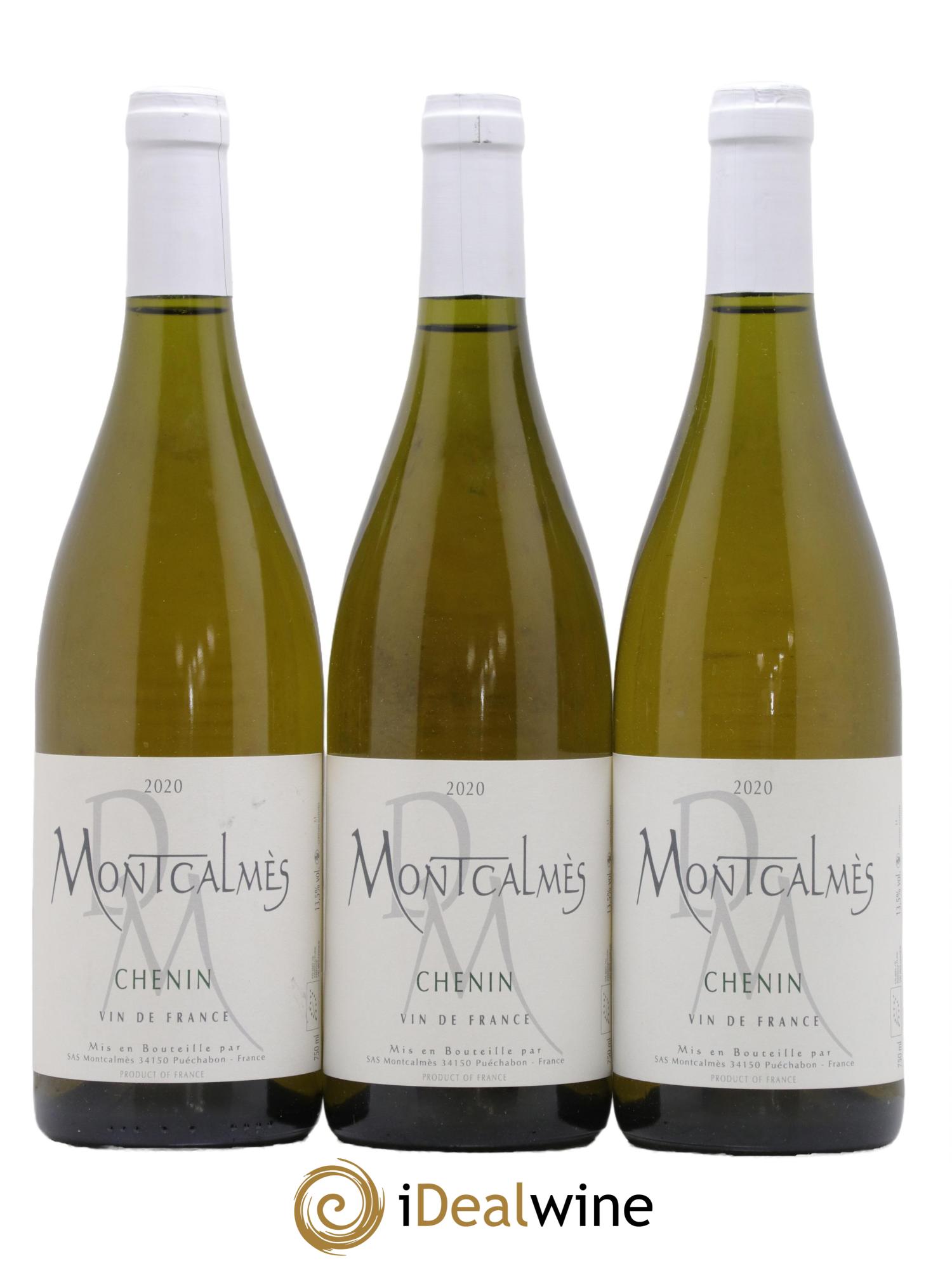Vin de France Chenin Domaine de Montcalmes 2020 - Lot de 3 bouteilles - 0