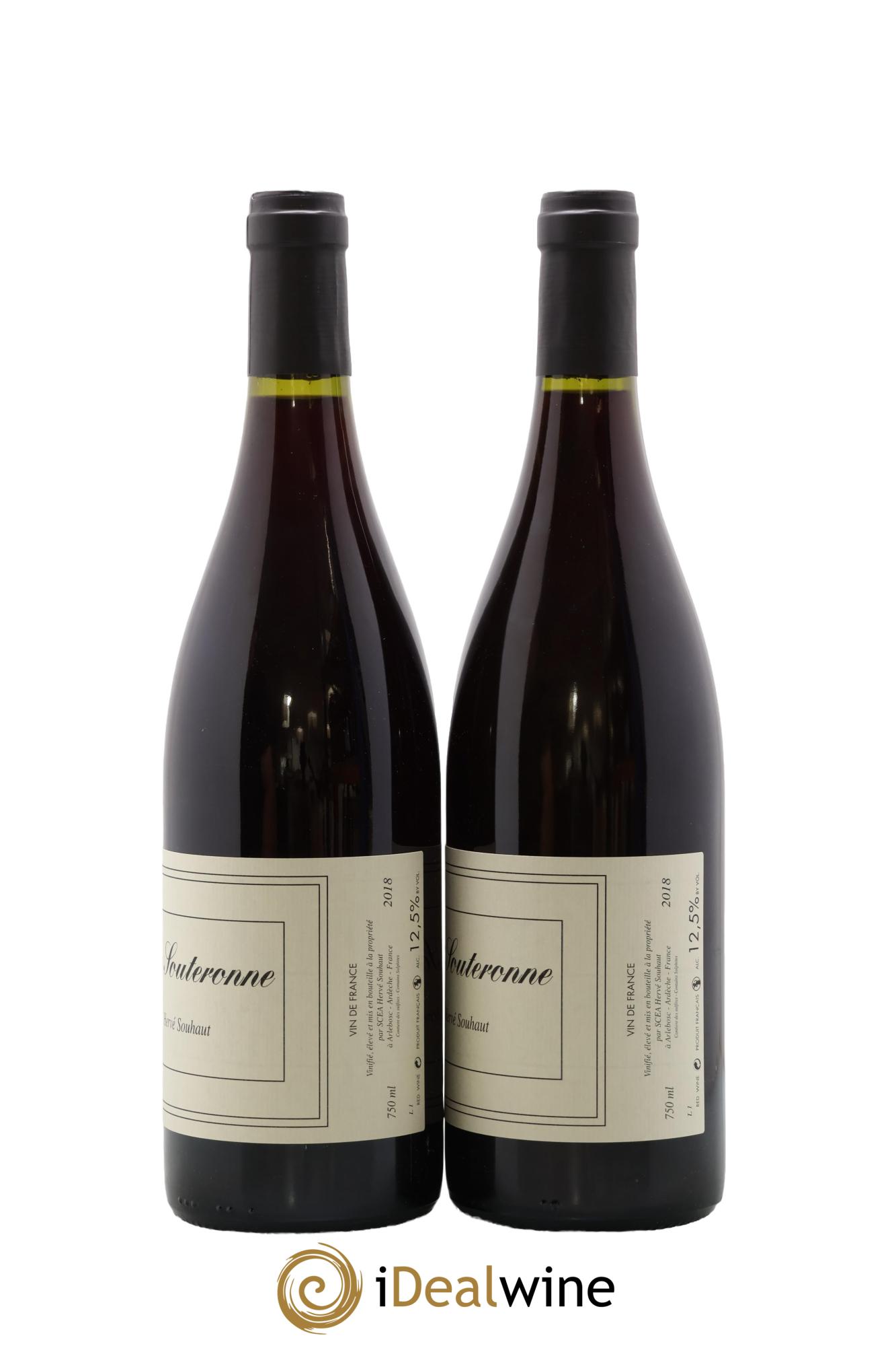 Vin de France La Souteronne Hervé Souhaut - Domaine Romaneaux-Destezet 2018 - Lot of 2 bottles - 1