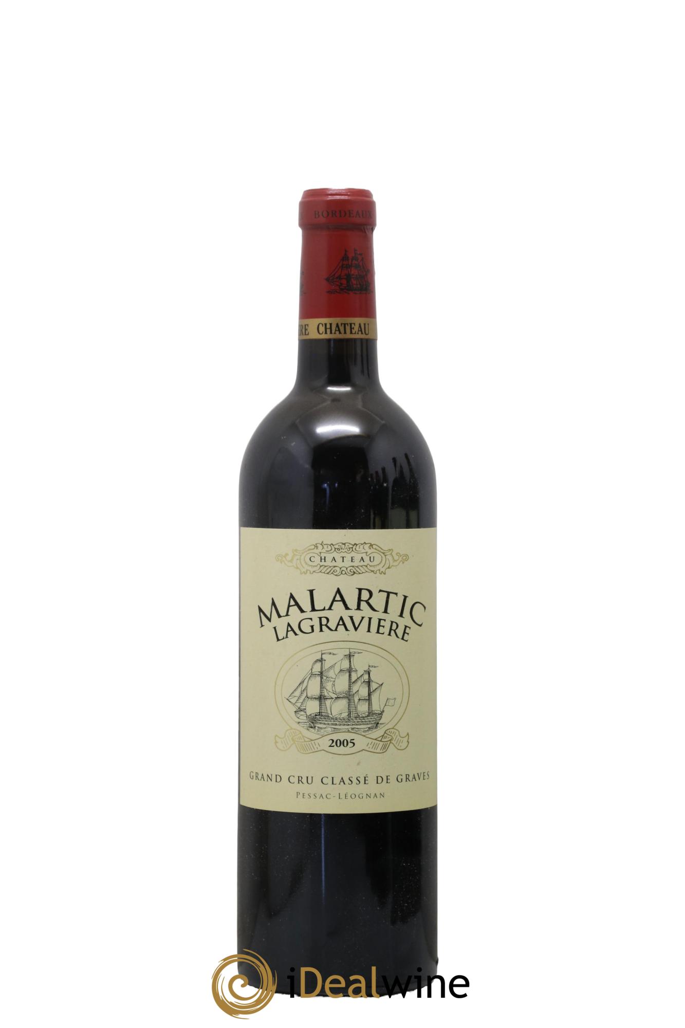 Château Malartic-Lagravière Cru Classé de Graves 2005 - Lot de 1 bouteille - 0