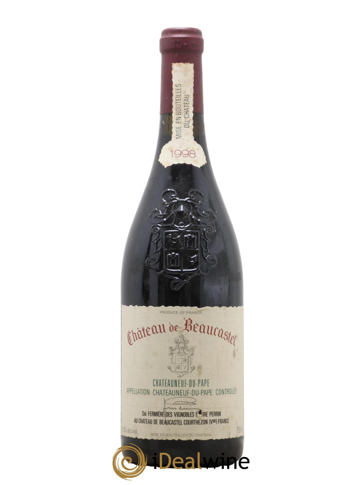 Châteauneuf-du-Pape Château de Beaucastel Famille Perrin 1998 - Lot de 1 bouteille - 0