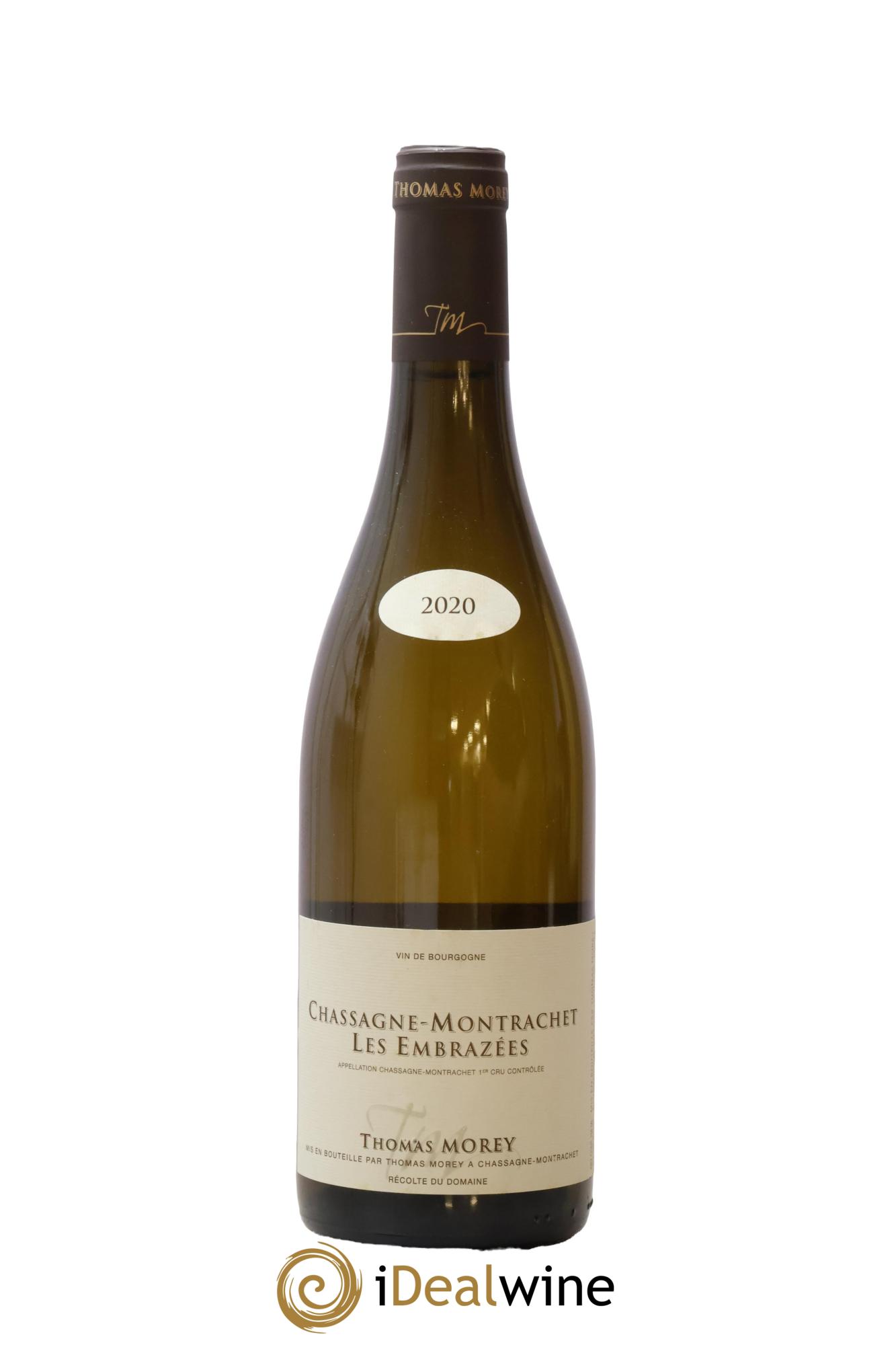 Chassagne-Montrachet 1er Cru Les Embrazées Thomas Morey 2020 - Lot de 1 bouteille - 0