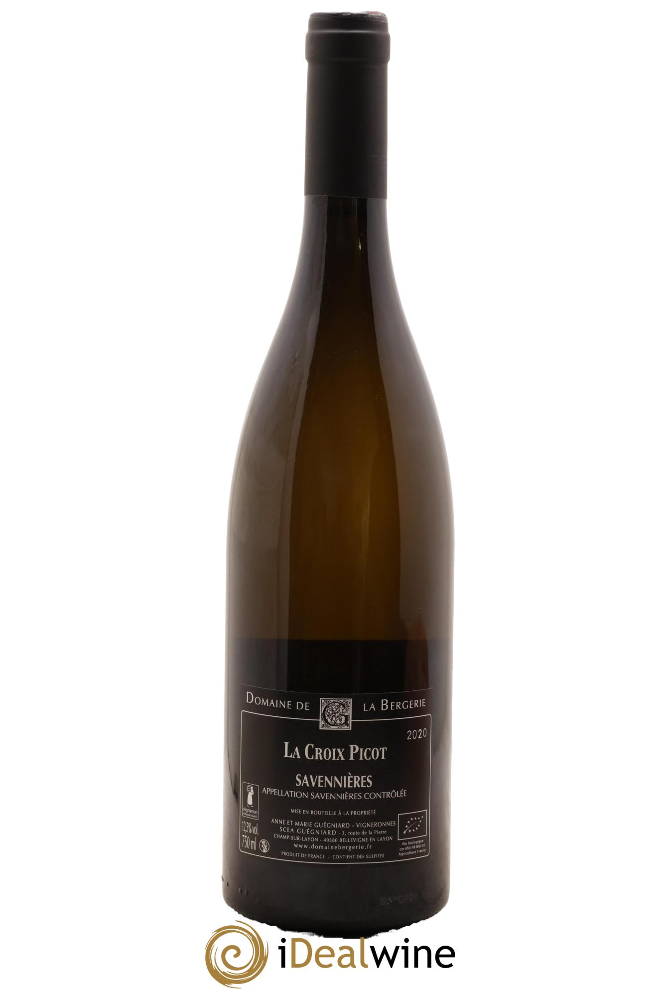Savennières La Croix Picot Domaine De La Bergerie 2020 - Lotto di 1 bottiglia - 1