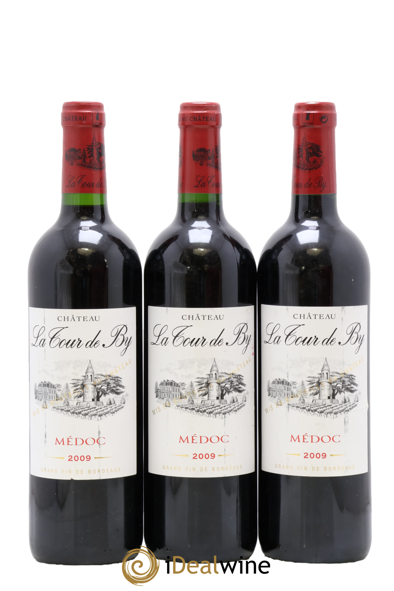 Château La Tour de By Cru Bourgeois 2009 - Lot of 3 bottles - 0
