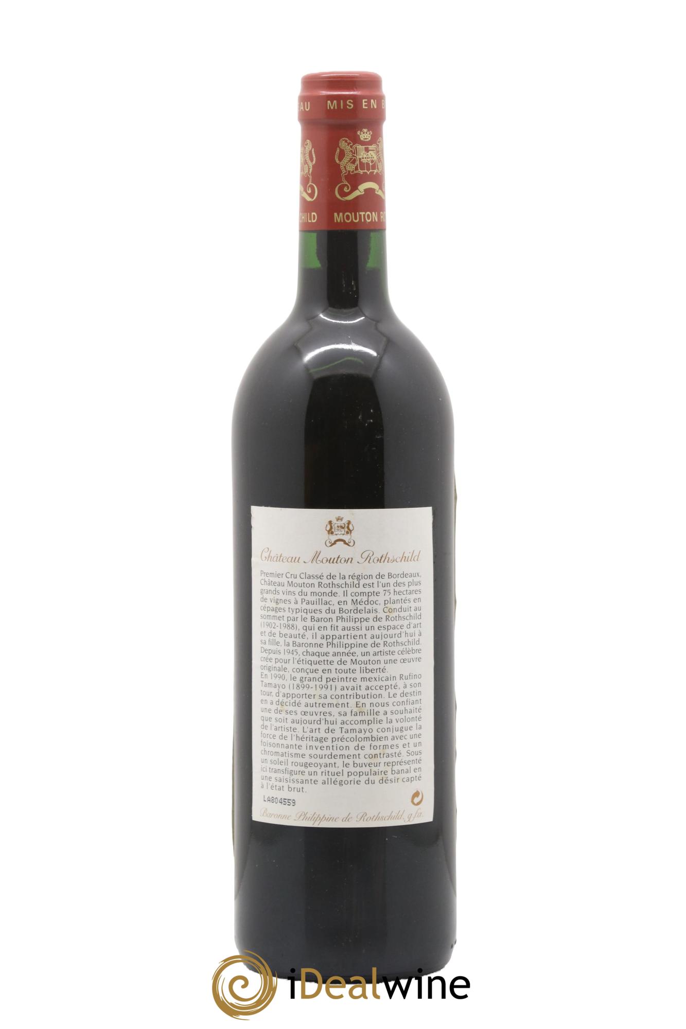Château Mouton Rothschild 1er Grand Cru Classé 1998 - Lotto di 1 bottiglia - 1