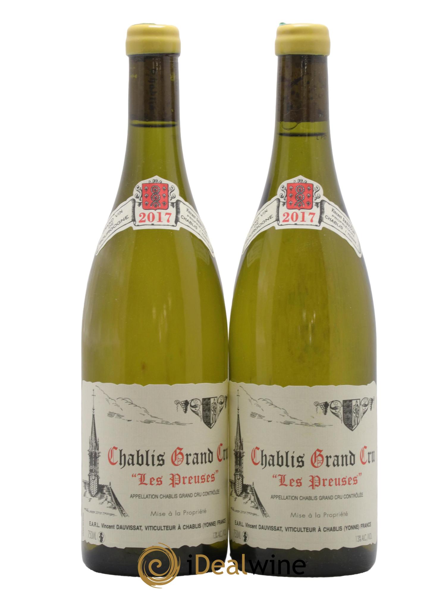 Chablis Grand Cru Les Preuses Vincent Dauvissat (Domaine) 2017 - Posten von 2 Flaschen - 0
