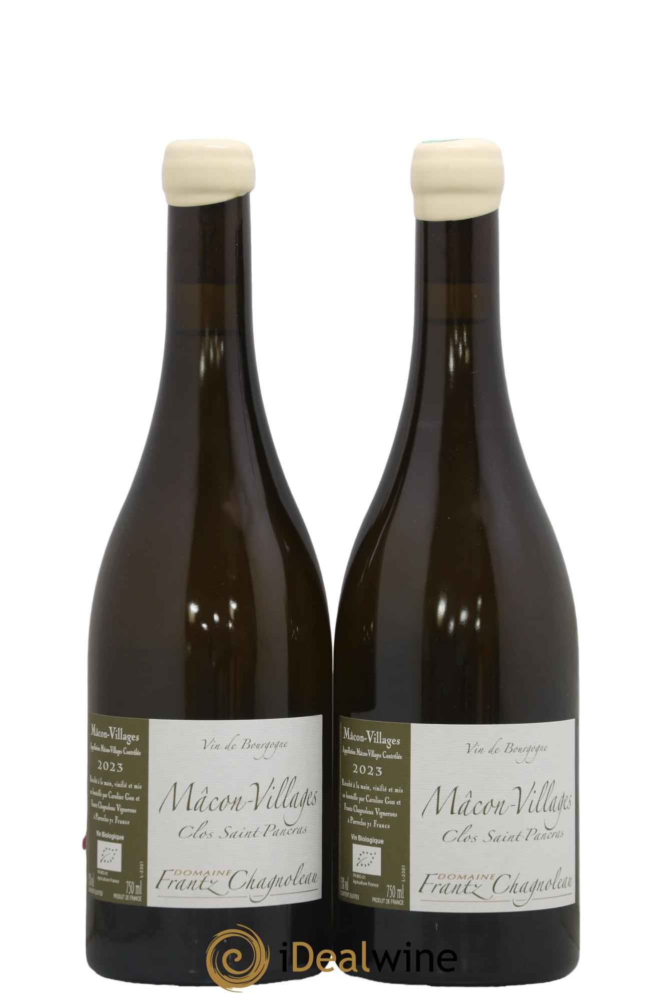 Mâcon Clos Saint Pancras Frantz Chagnoleau (Domaine) 2023 - Lot de 2 bouteilles - 0