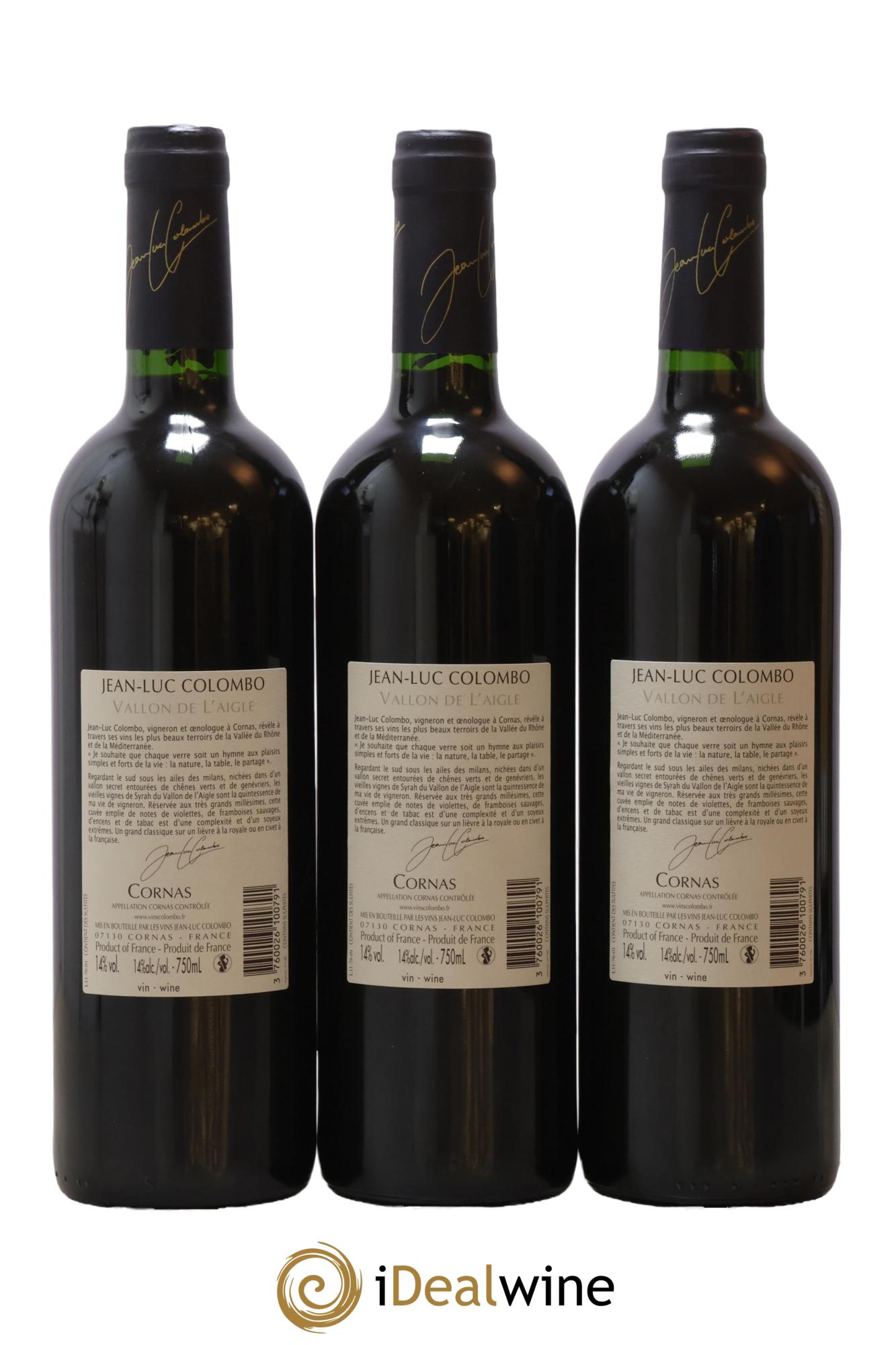 Cornas Vallon de l'Aigle Jean-Luc Colombo 2009 - Lotto di 6 bottiglie - 4