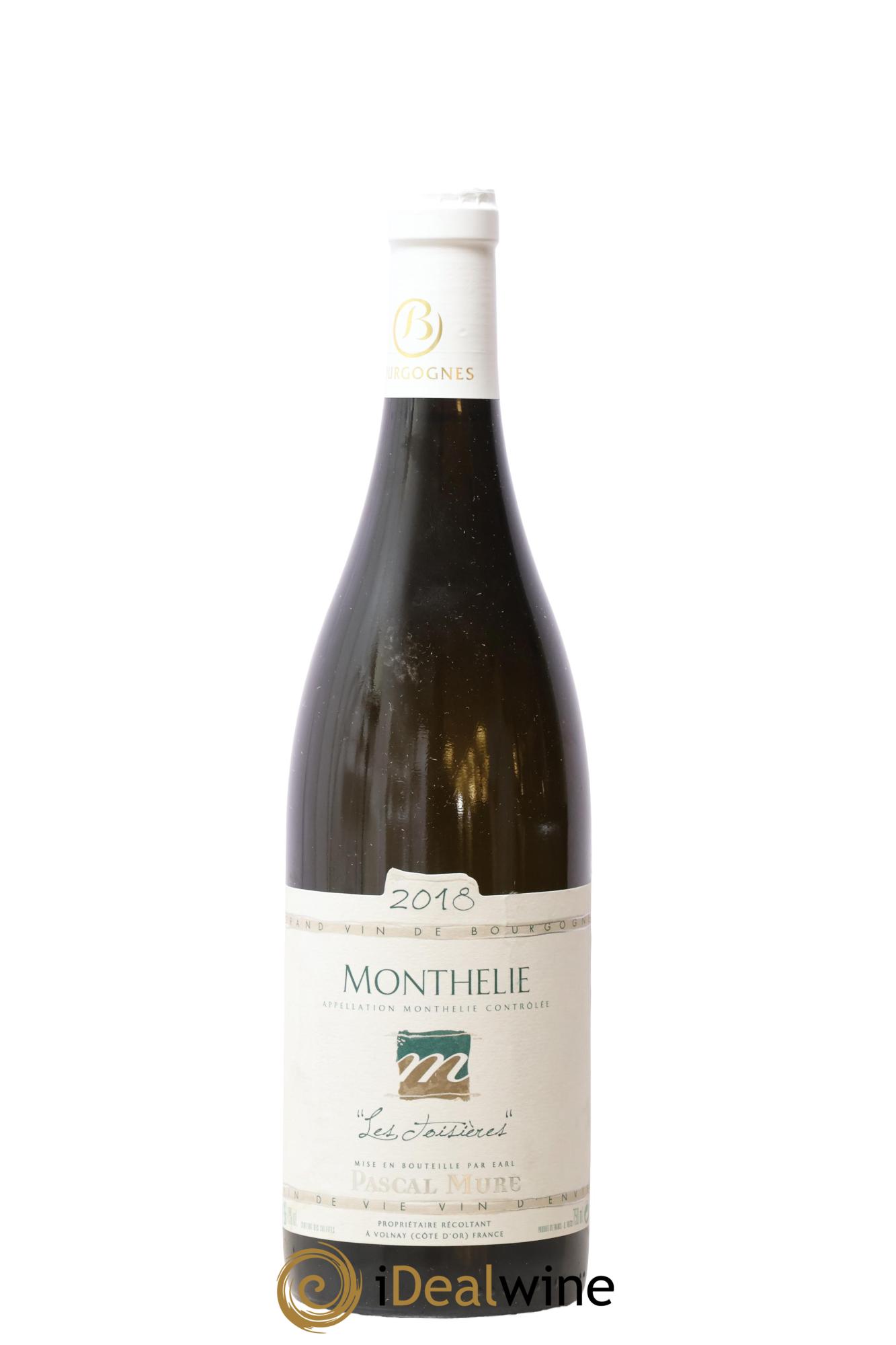 Monthélie Les Toisières Pascal Mure 2018 - Lot de 1 bouteille - 0