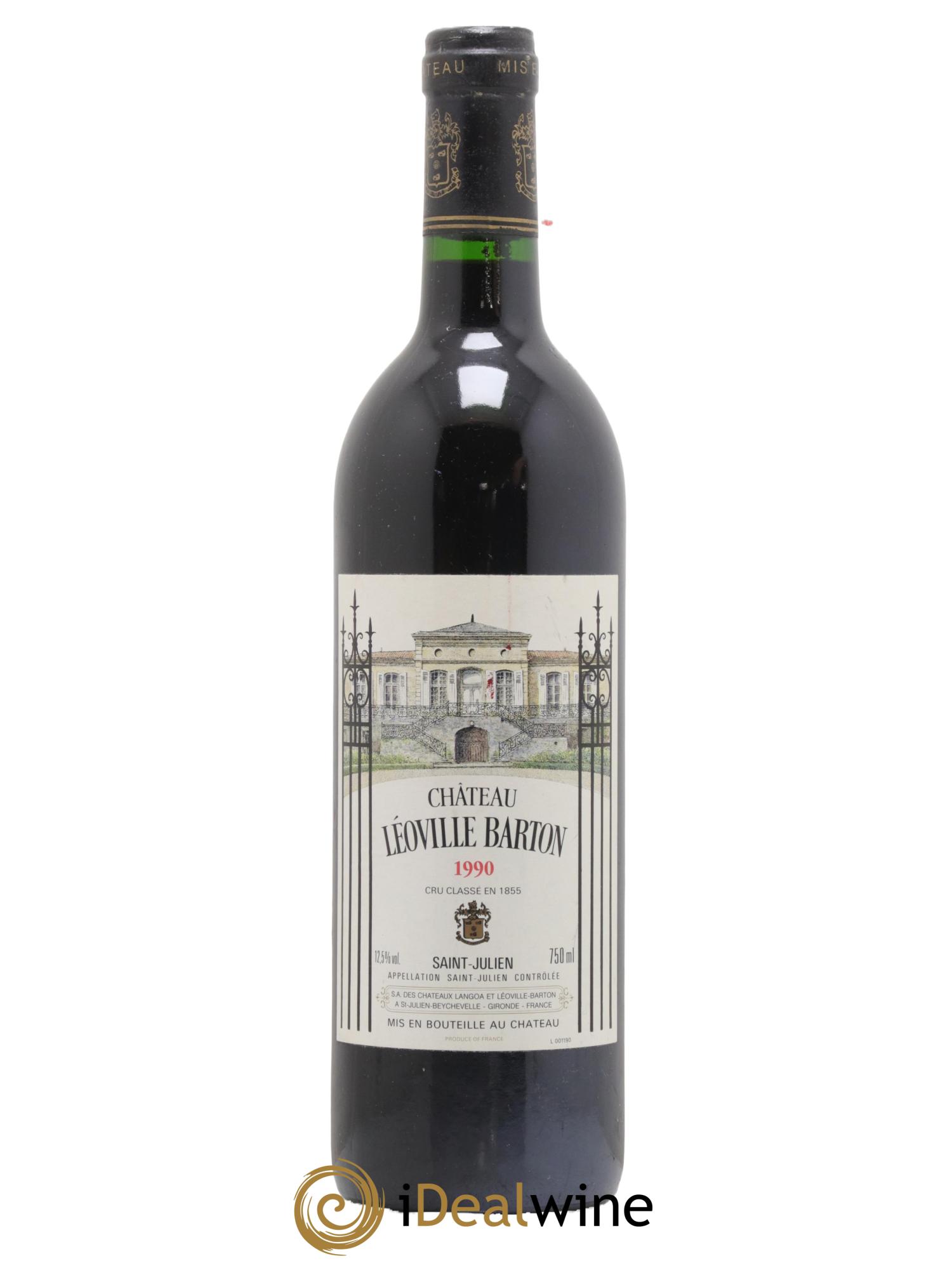 Château Léoville Barton 2ème Grand Cru Classé 1990 - Lot de 1 bouteille - 0