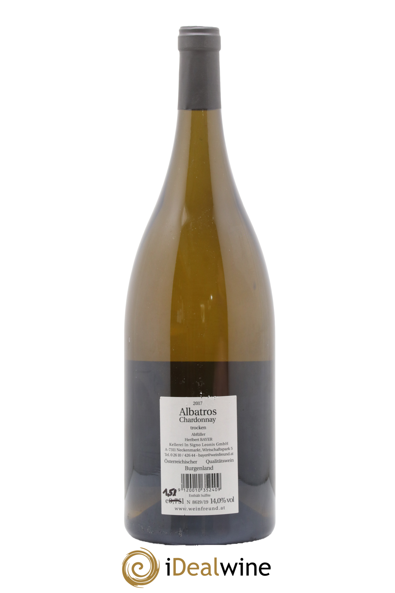 Autriche Chardonnay Albatros Heribert Bayer 2017 - Lot de 1 magnum - 1