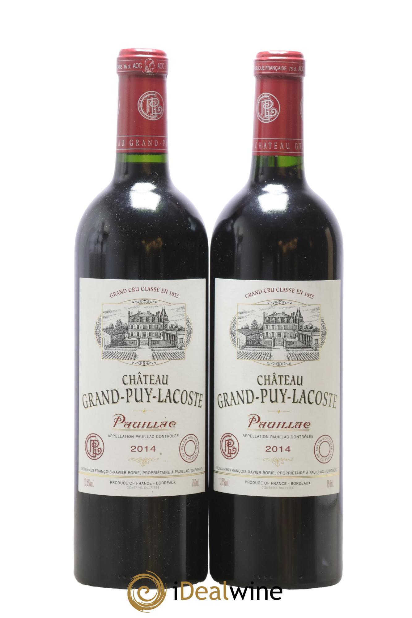 Château Grand Puy Lacoste 5ème Grand Cru Classé 2014 - Lot de 2 bouteilles - 0