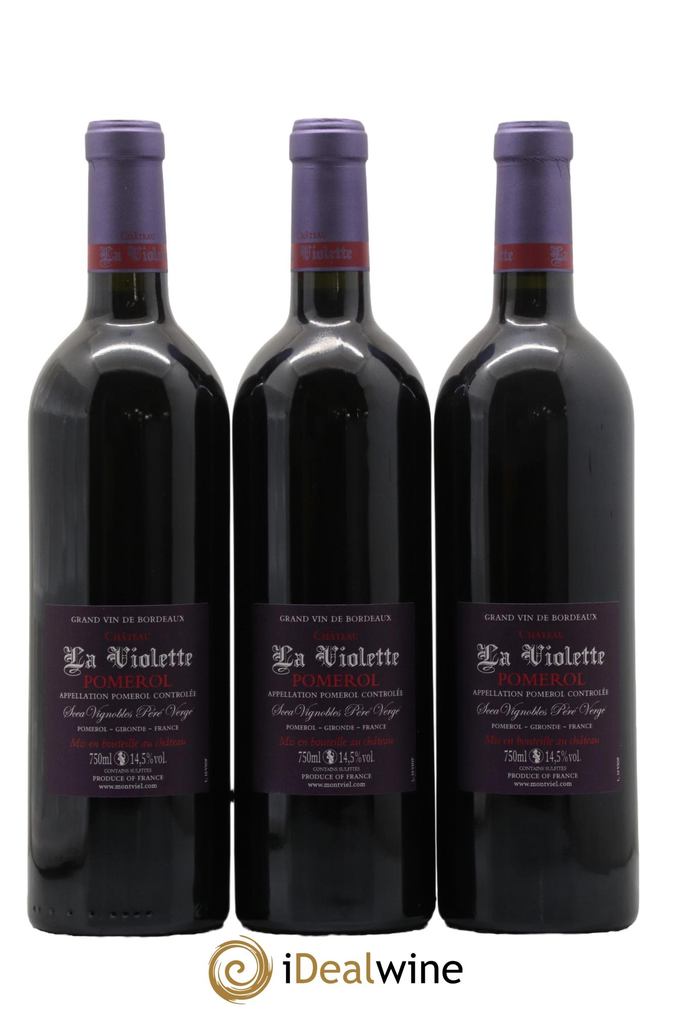 Château la Violette 2010 - Lot of 3 bottles - 1