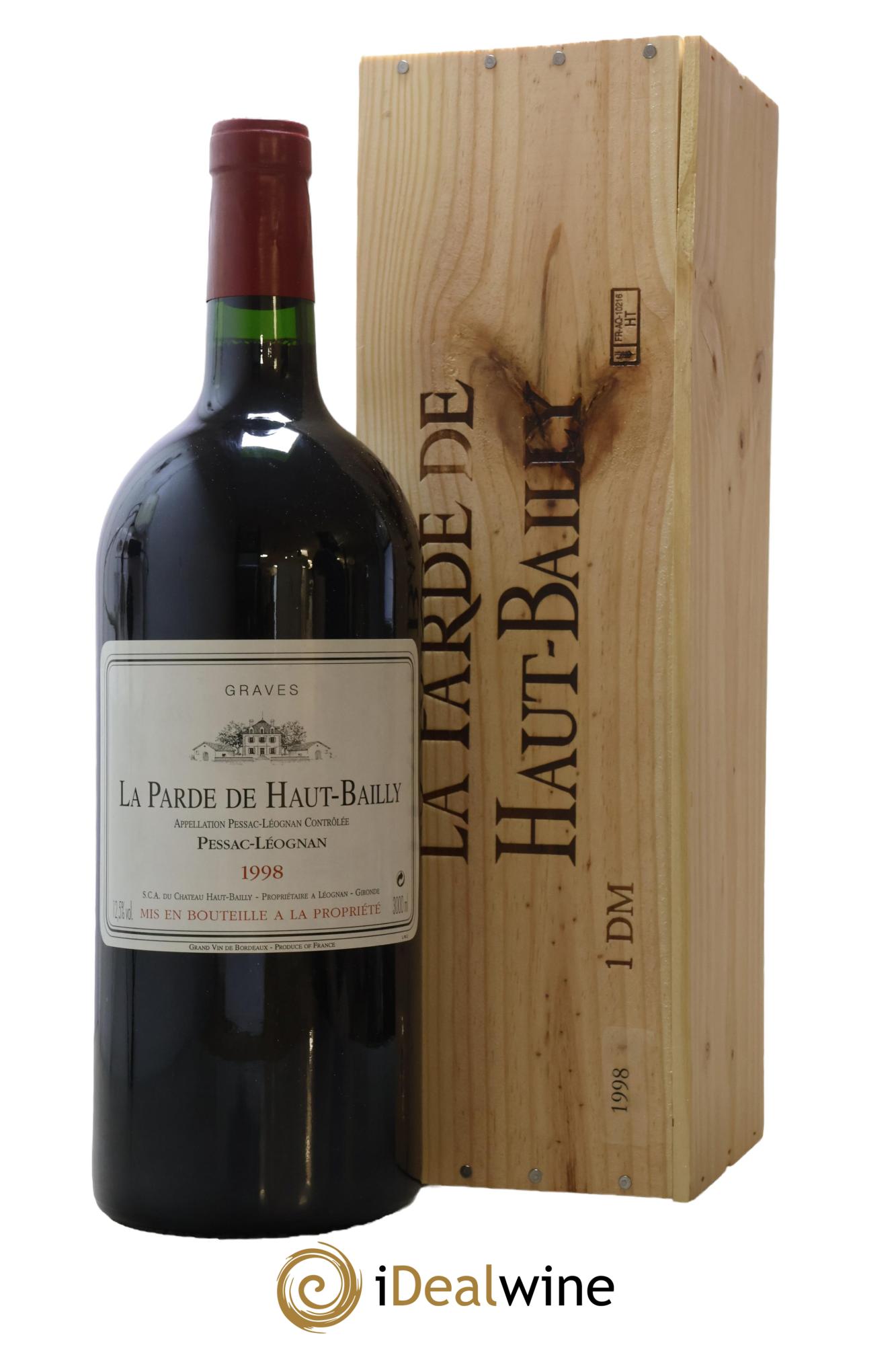 Haut Bailly II (Anciennement La Parde de Haut-Bailly) Second Vin 1998 - Lot de 1 double magnum - 1