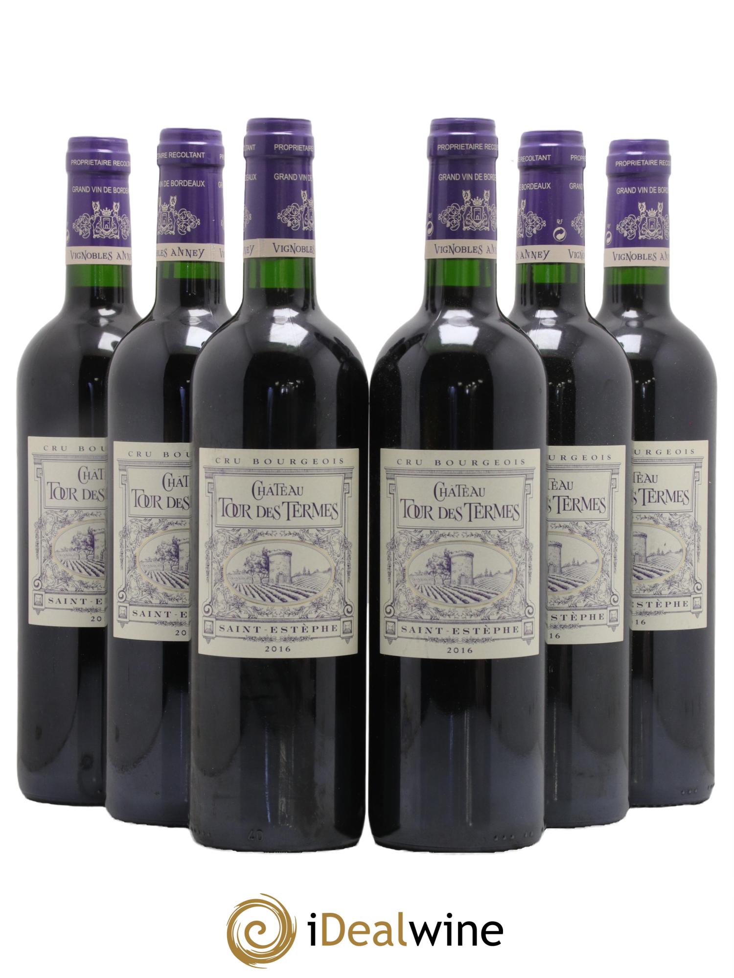 Château Tour des Termes Cru Bourgeois 2016 - Lot de 6 bouteilles - 0
