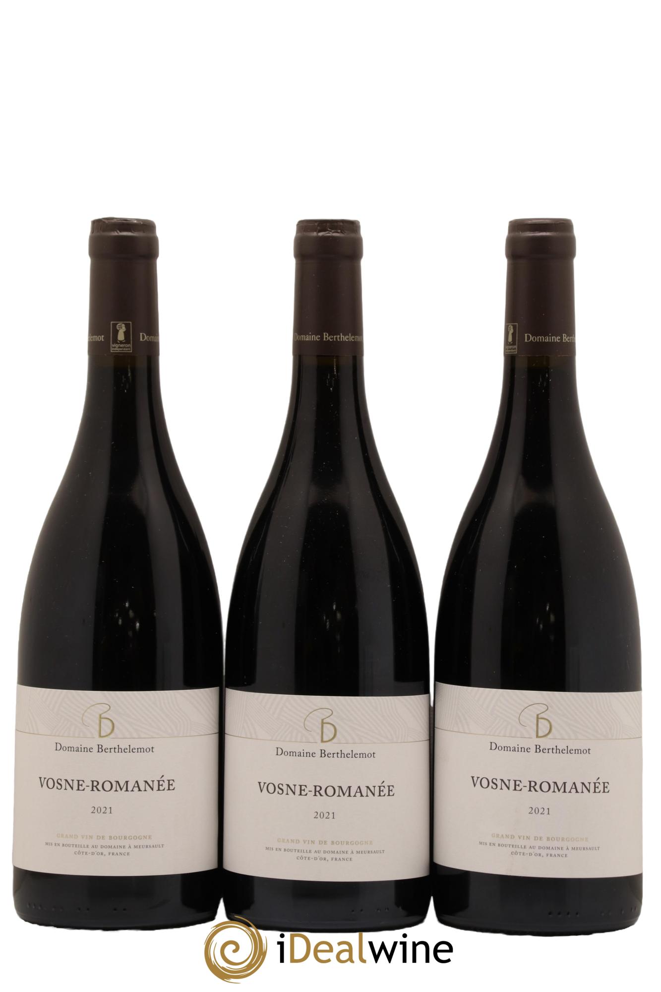 Vosne-Romanée Berthelemot 2021 - Lot de 3 bouteilles - 0