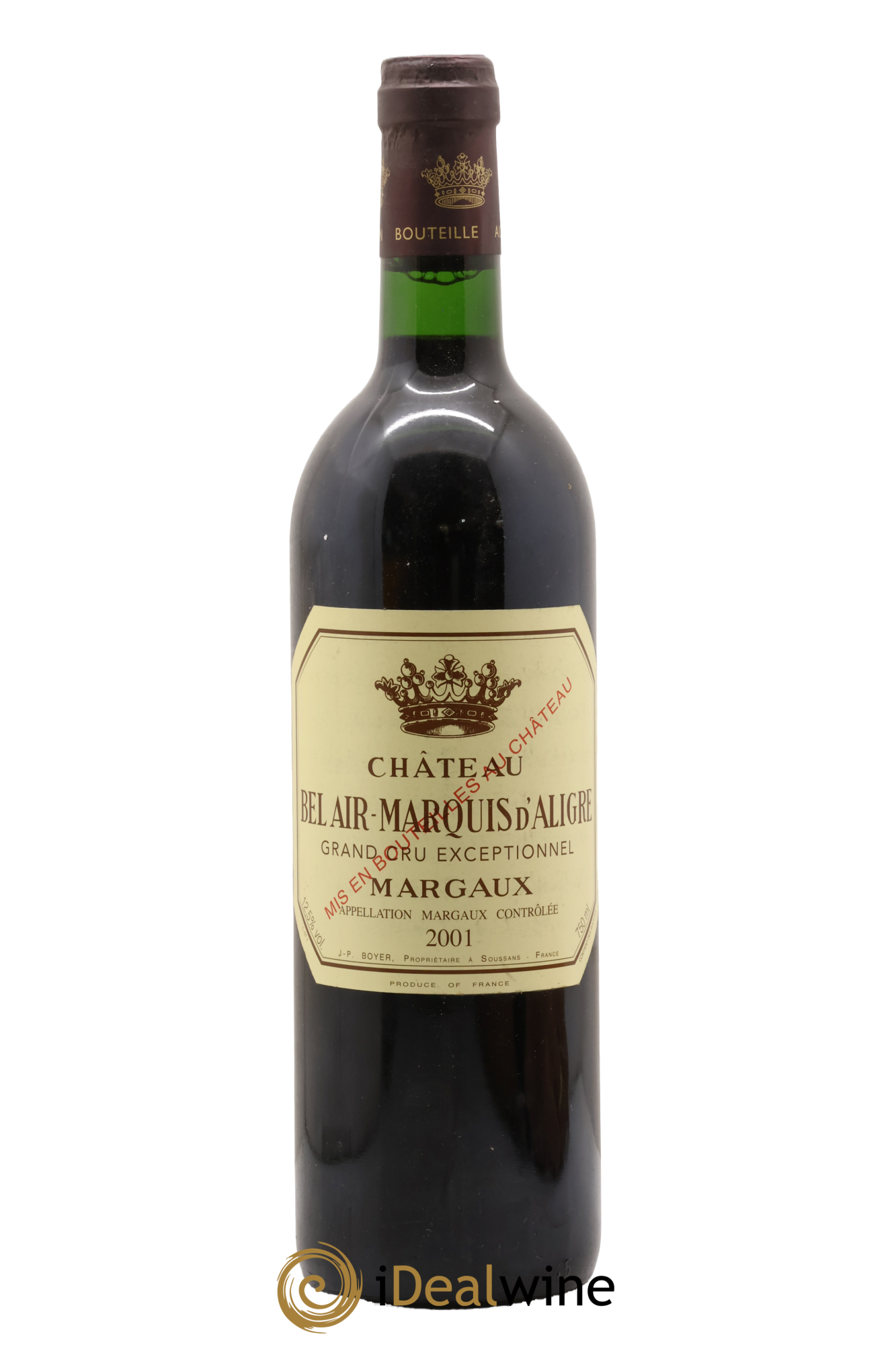 Château Bel Air Marquis d'Aligre 2001 - Lot de 1 bouteille - 0