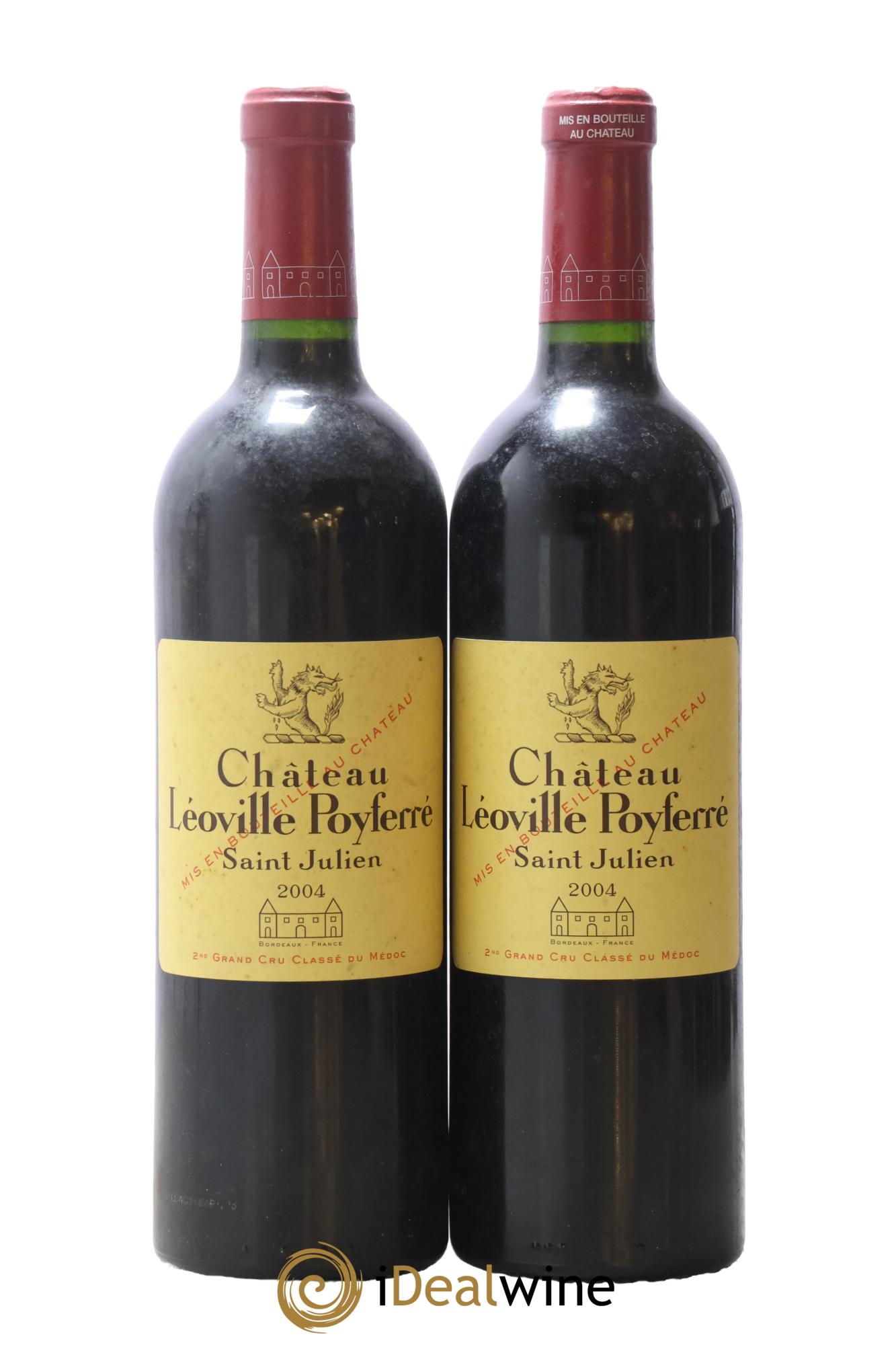 Château Léoville Poyferré 2ème Grand Cru Classé 2004 - Lot de 2 bouteilles - 0