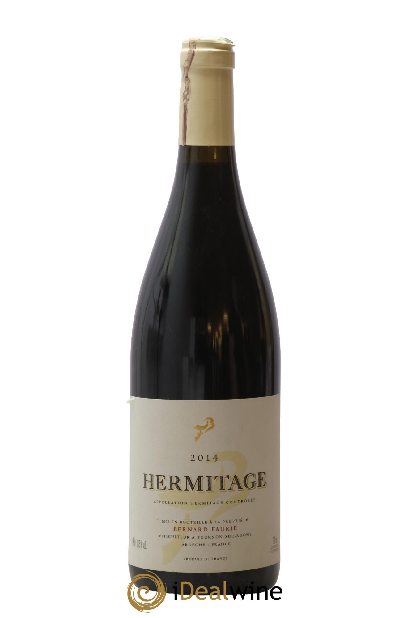 Hermitage Greffieux Bessards (capsule blanche) Bernard Faurie 2014 - Lot de 1 bouteille - 0