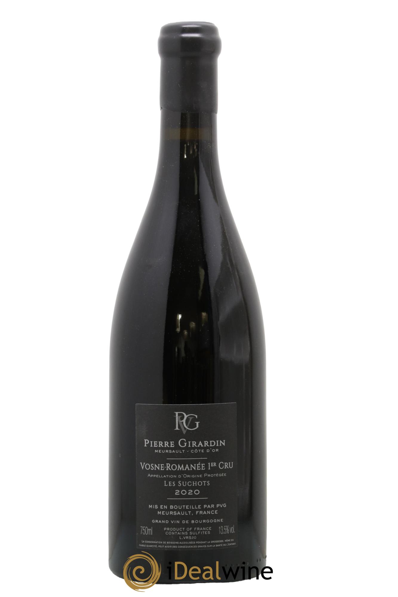 Vosne-Romanée 1er Cru Les Suchots Pierre Girardin 2020 - Lot de 1 bouteille - 1