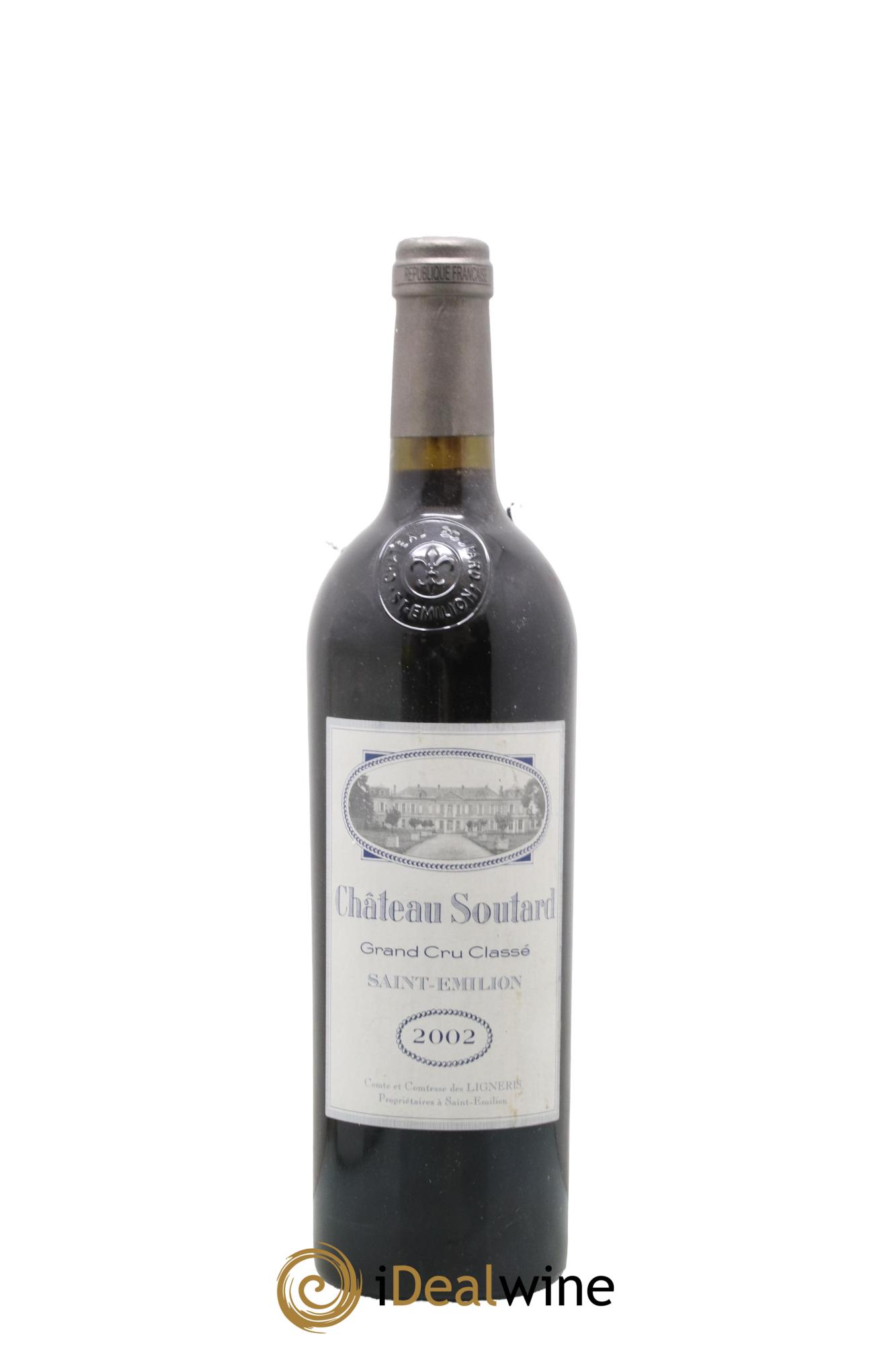 Château Soutard Grand Cru Classé 2002 - Lot de 1 bouteille - 0