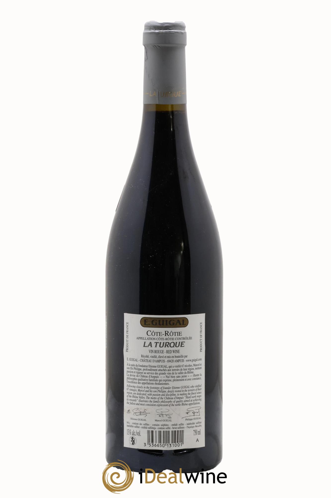 Côte-Rôtie La Turque Guigal 2007 - Lot of 1 bottle - 1