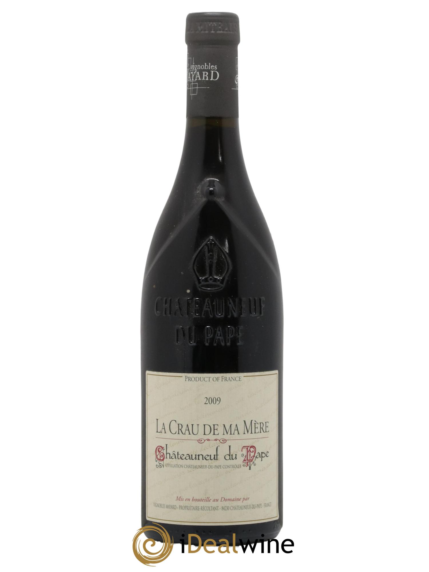 Châteauneuf-du-Pape La Crau de ma Mère Vignobles Mayard 2009 - Lot de 1 bouteille - 0