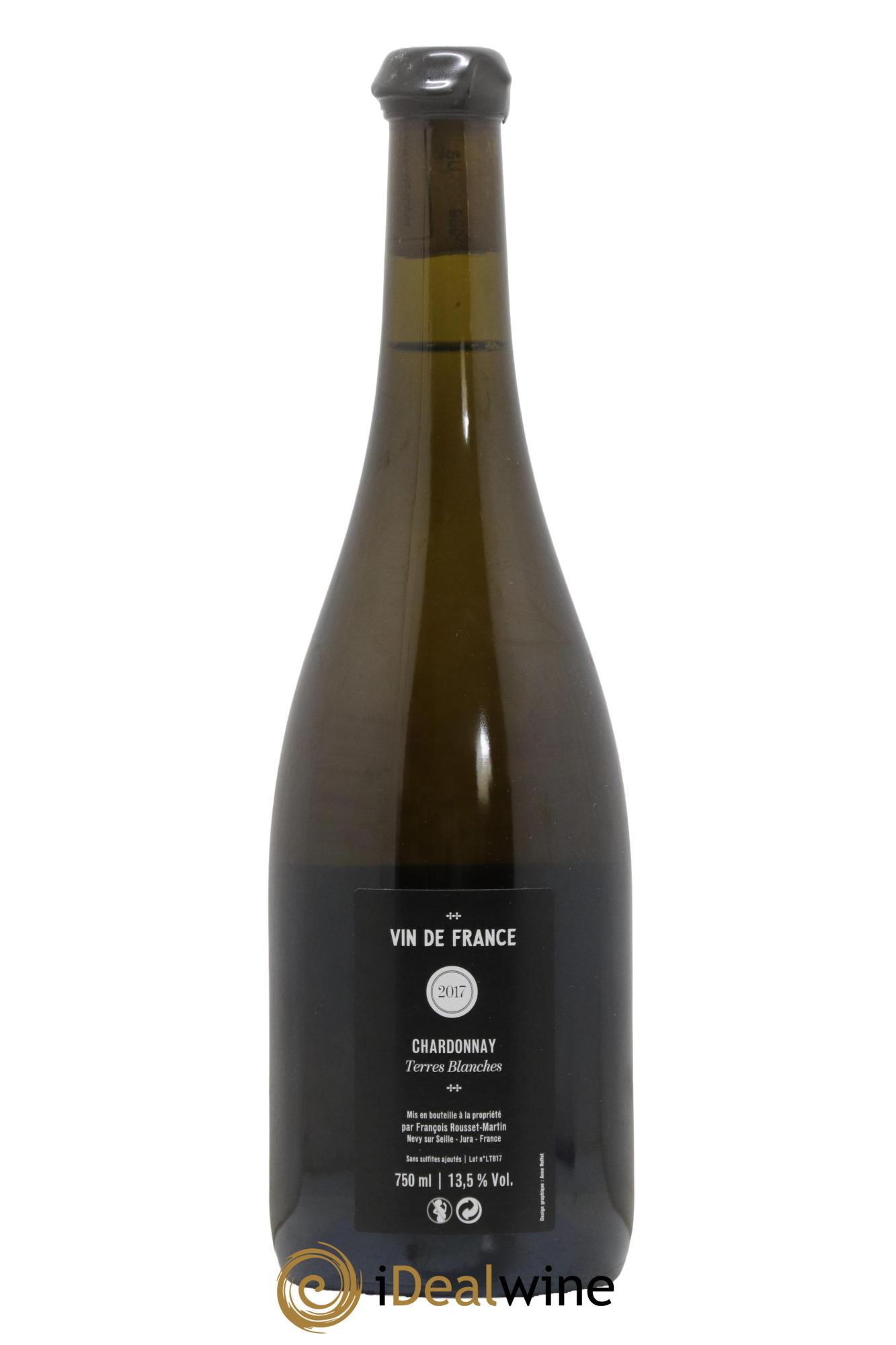 Vin de France Terres Blanches Chardonnay François Rousset Martin 2017 - Lot de 1 bouteille - 1