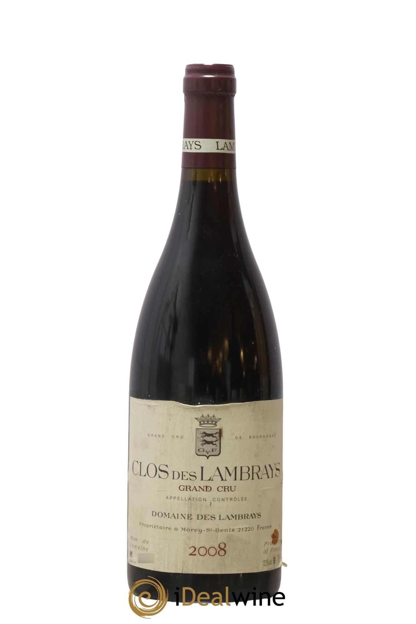 Clos des Lambrays Grand Cru Domaine des Lambrays 2008 - Lot de 1 bouteille - 0