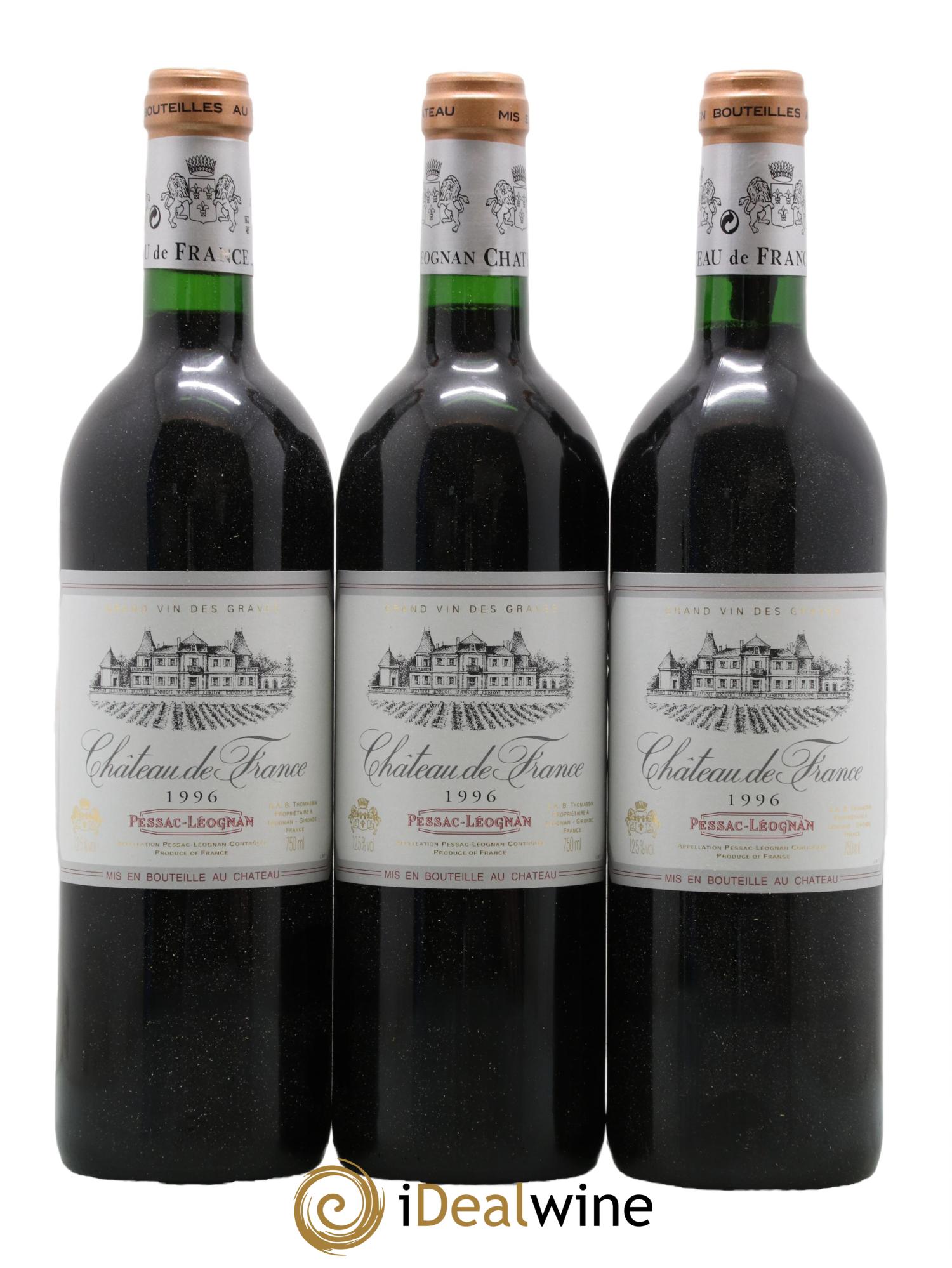 Château de France 1996 - Lot de 12 bouteilles - 1