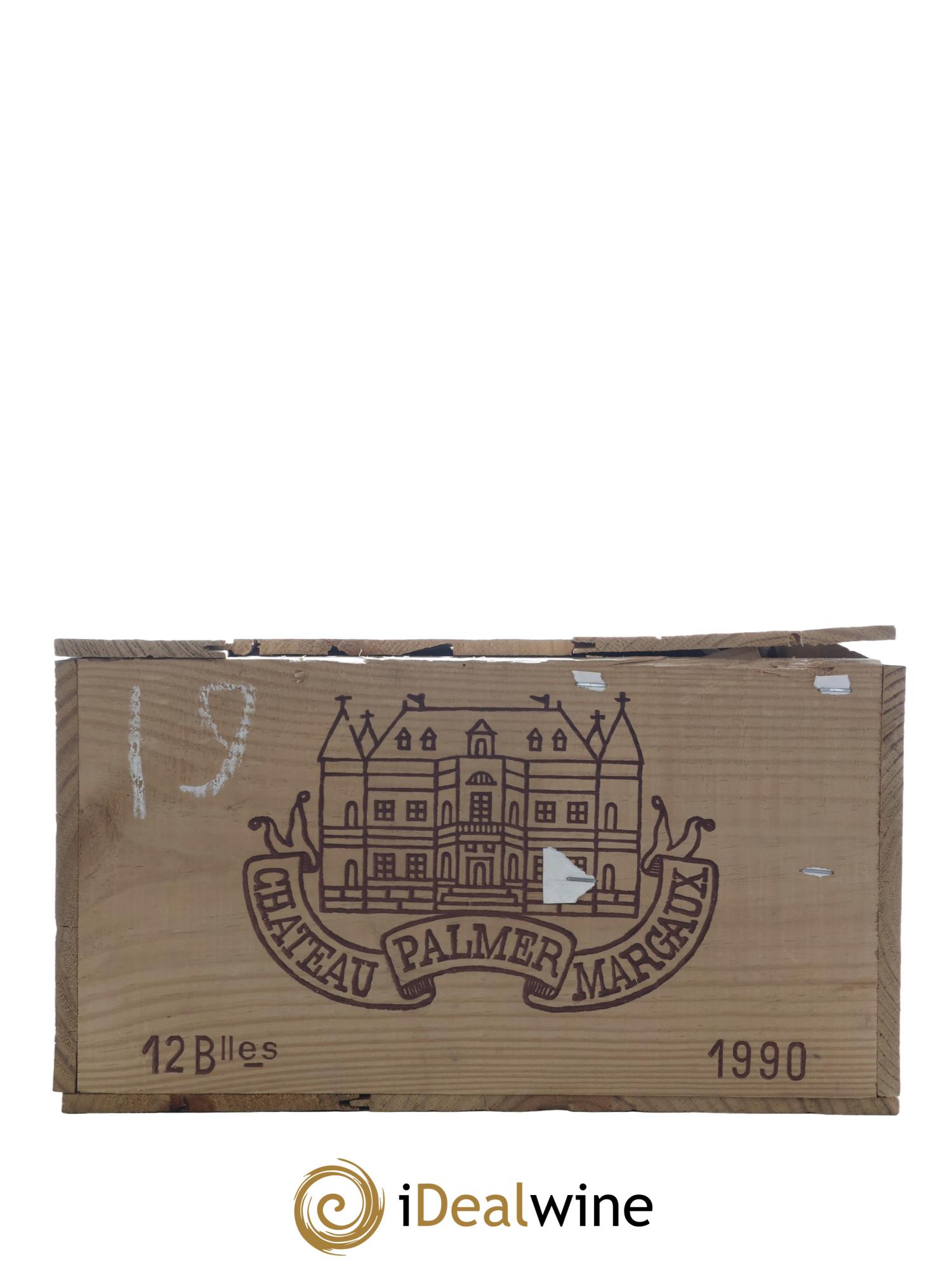 Château Palmer 3ème Grand Cru Classé 1990 - Lot de 12 bouteilles - 6