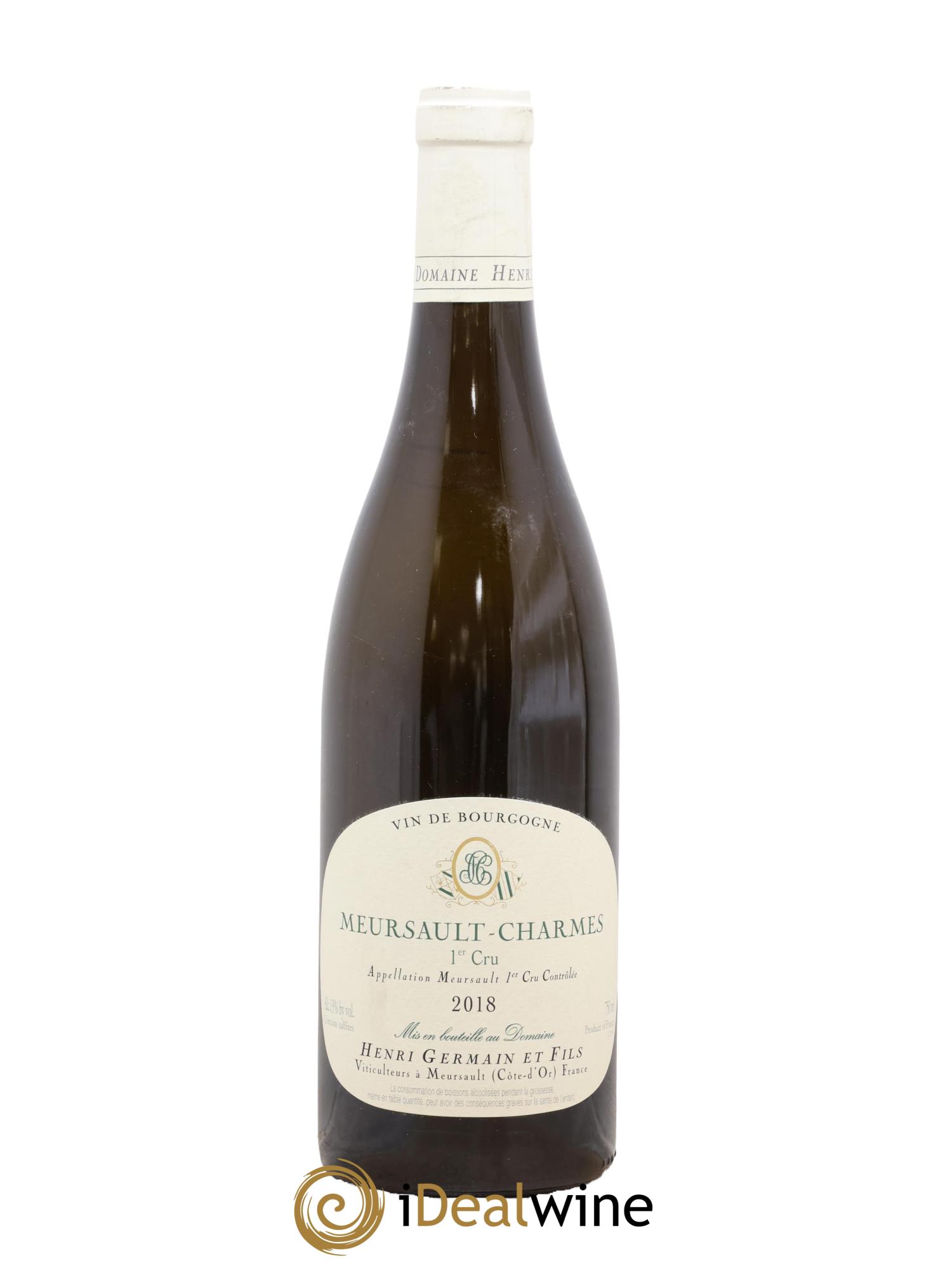 Meursault 1er Cru Charmes Henri Germain 2018 - Lot de 1 bouteille - 0