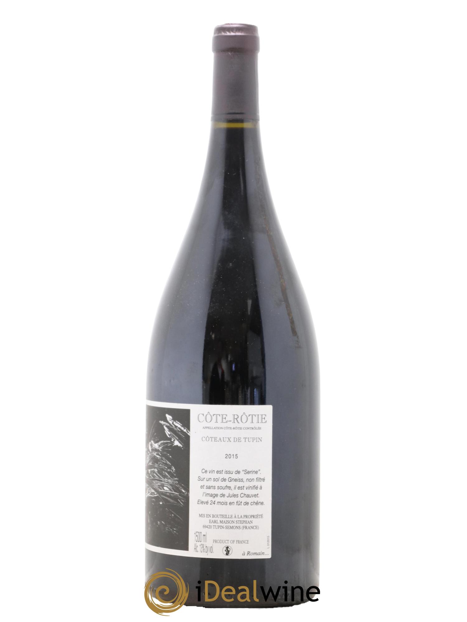 Côte-Rôtie Coteaux de Tupin Jean-Michel Stephan  2015 - Lot de 1 magnum - 1