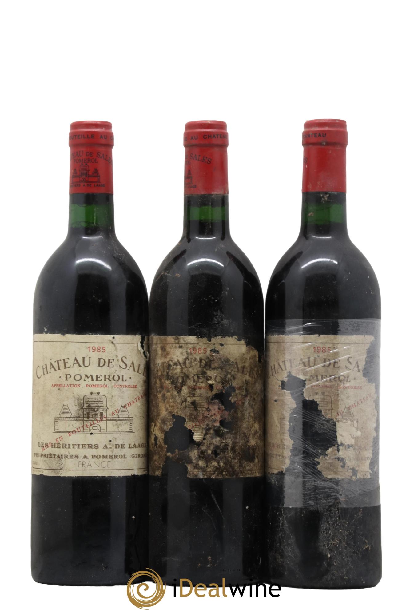 Château de Sales 1985 - Lot de 3 bouteilles - 0